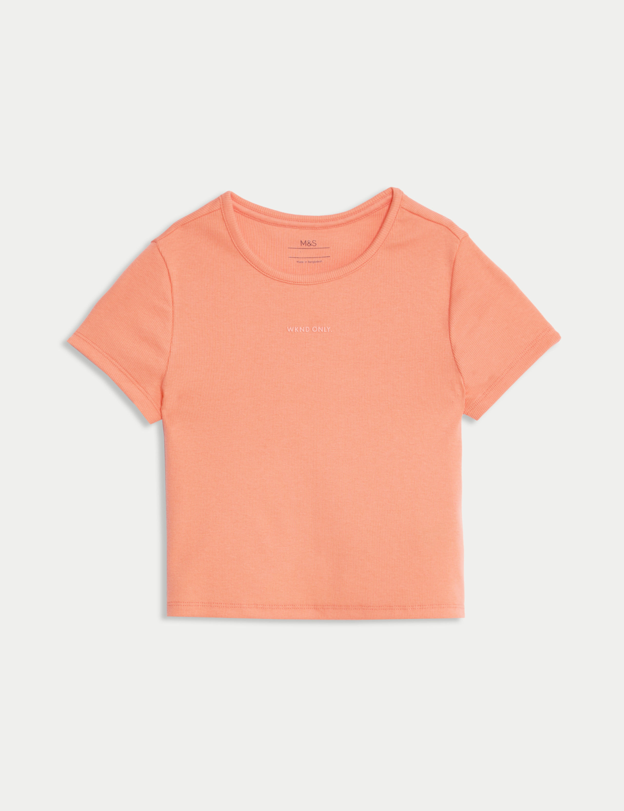 Cotton Rich Ribbed T-Shirt (2-16 Yrs)