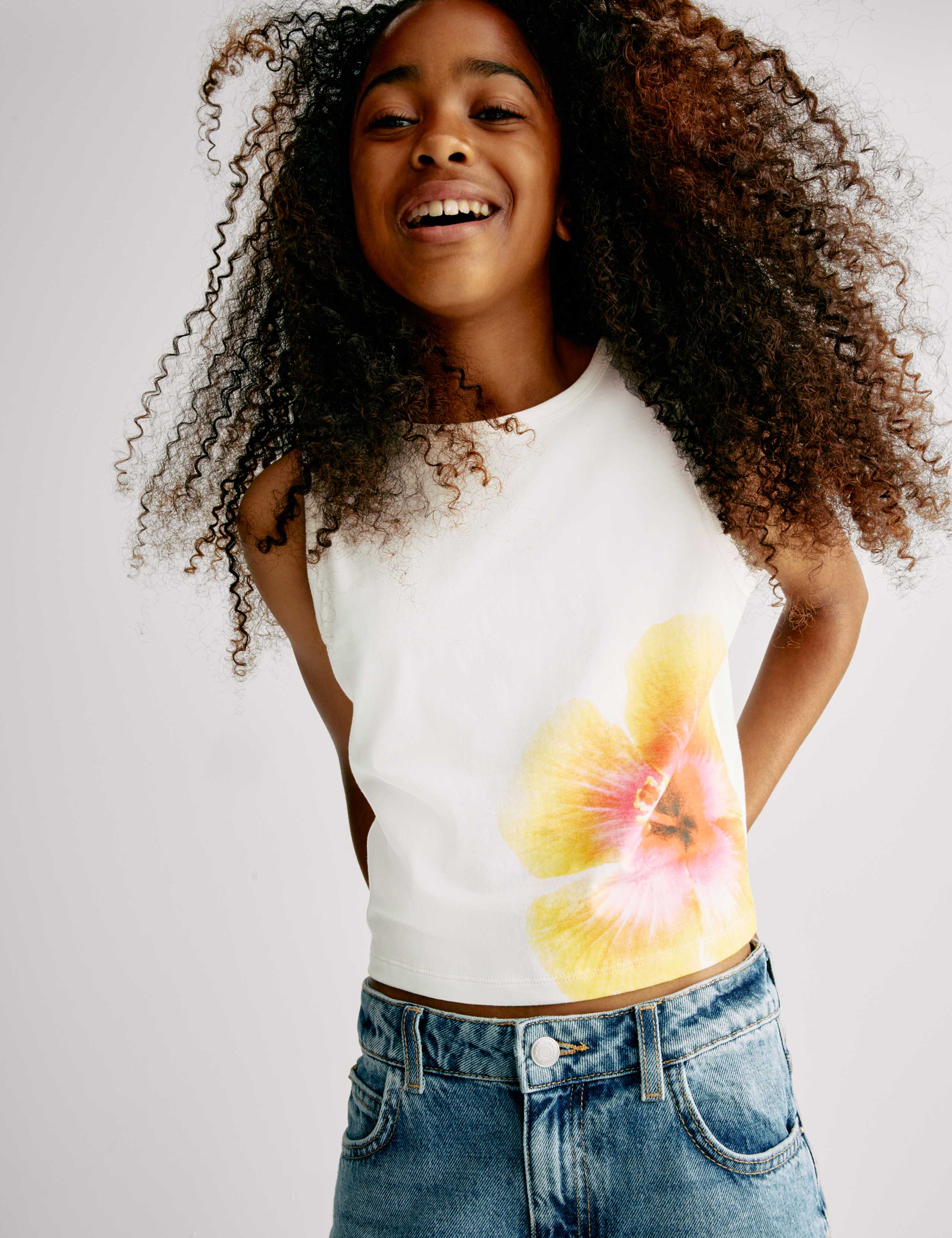 Cotton Rich Floral Vest (2-16 Yrs)