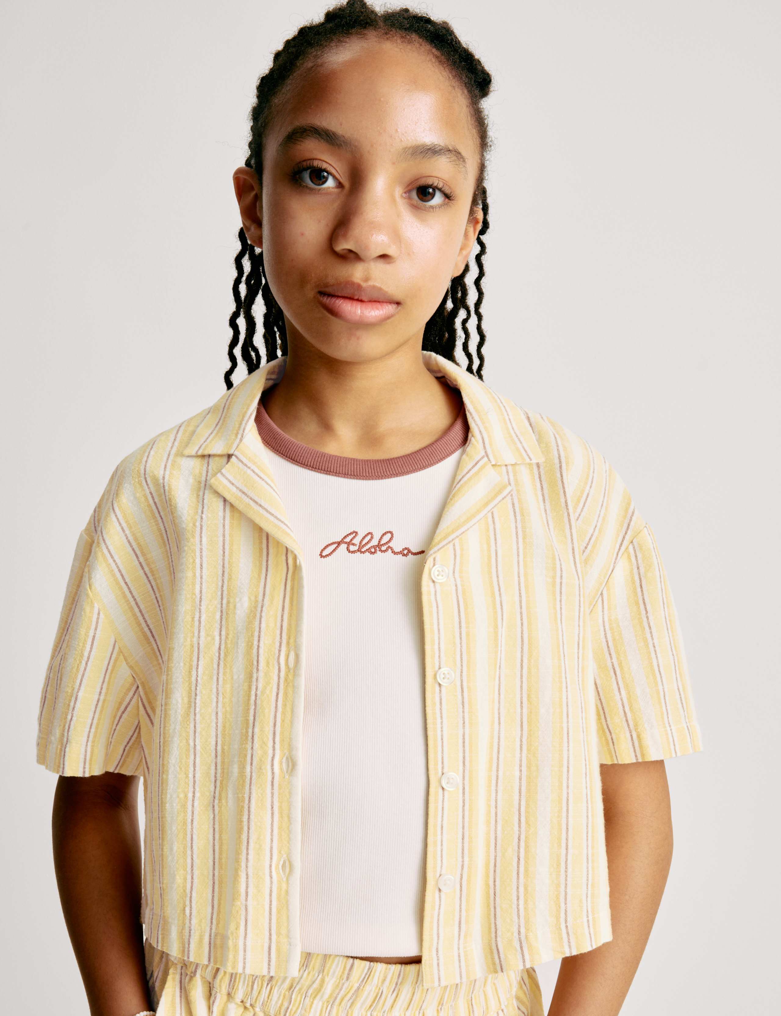 Pure Cotton Striped Shirt (6-16 Yrs)