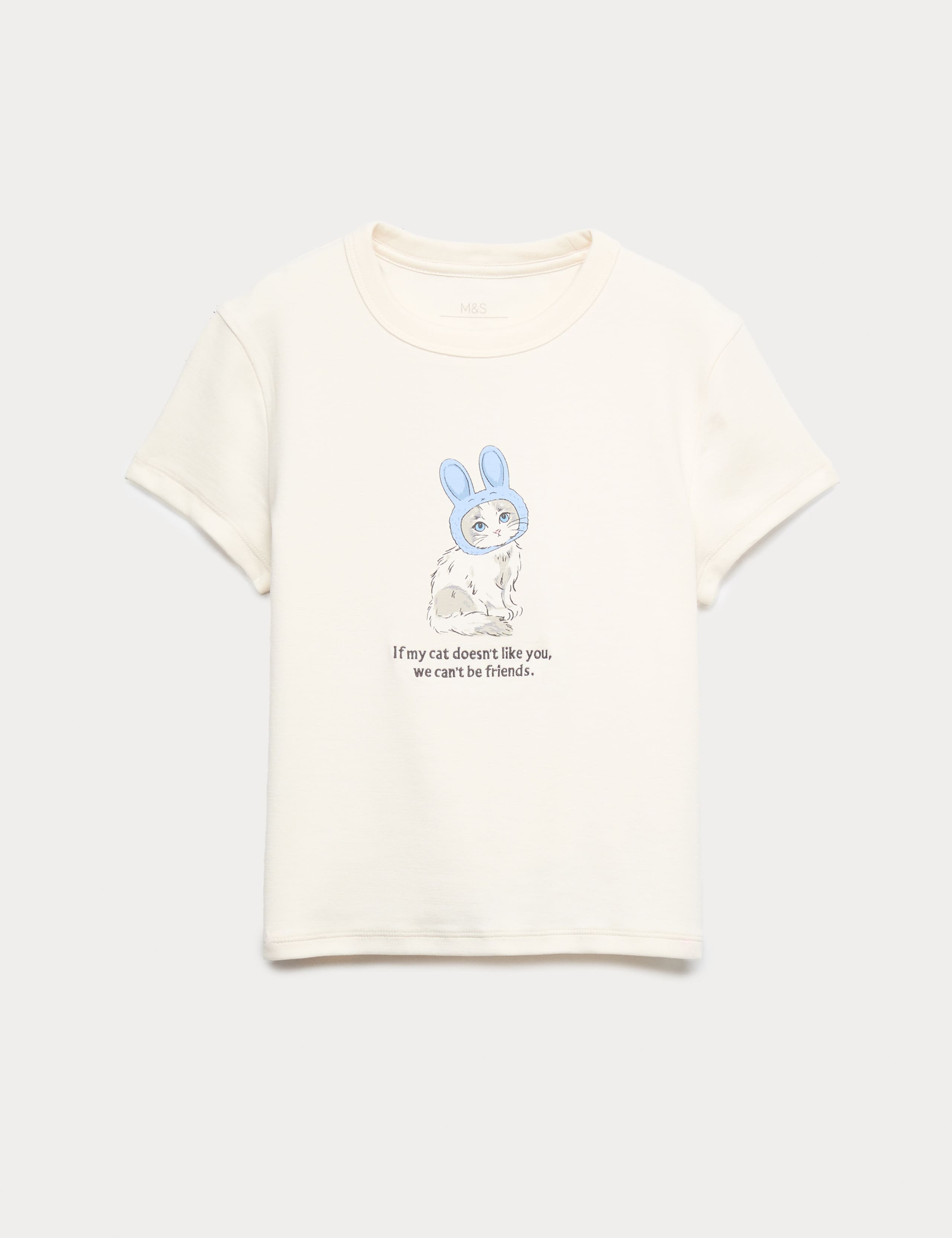 Cotton Rich Cat Graphic Baby T-Shirt (2-16 Yrs)