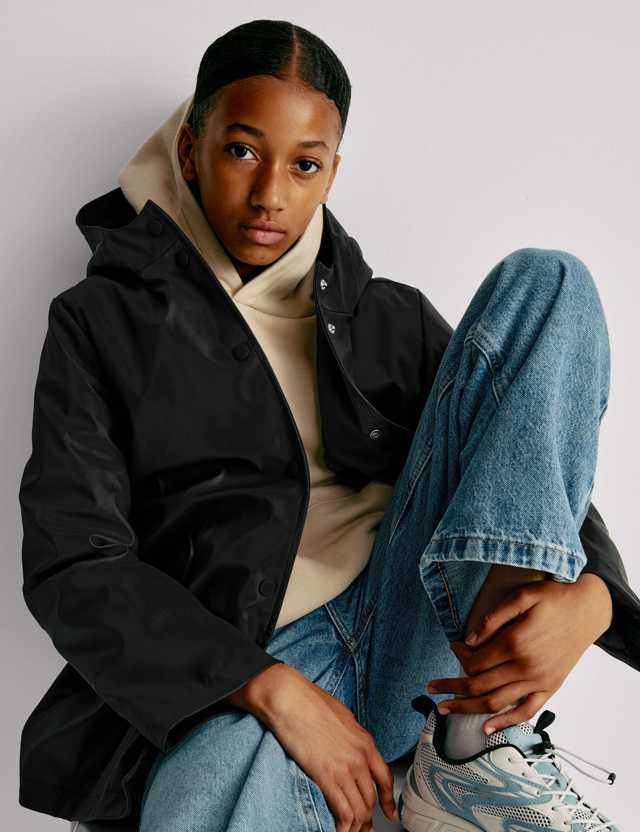 Faux Fur Lined Fisherman Coat (6-16 Yrs)