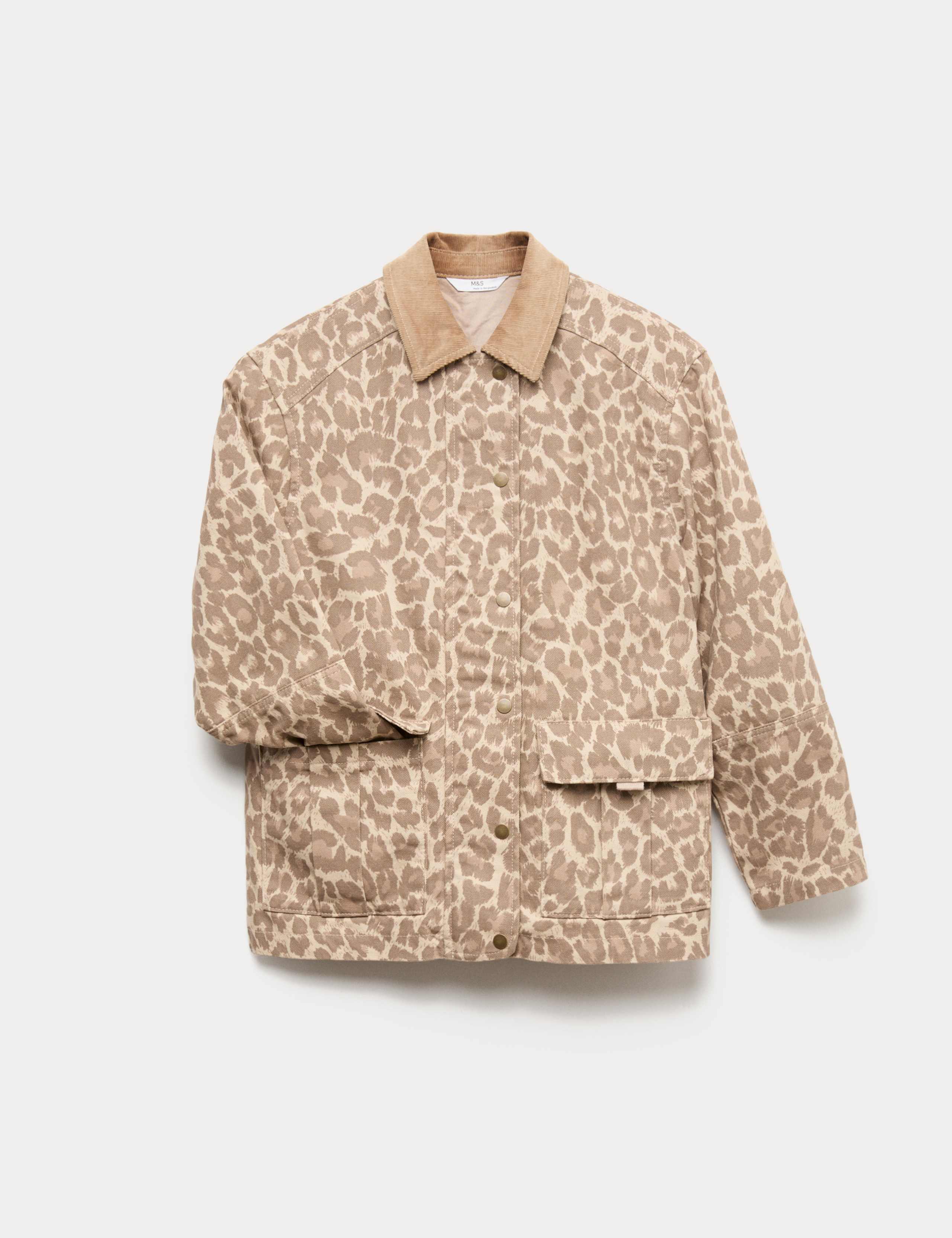 Pure Cotton Leopard Print Field Jacket (6-16 Yrs)