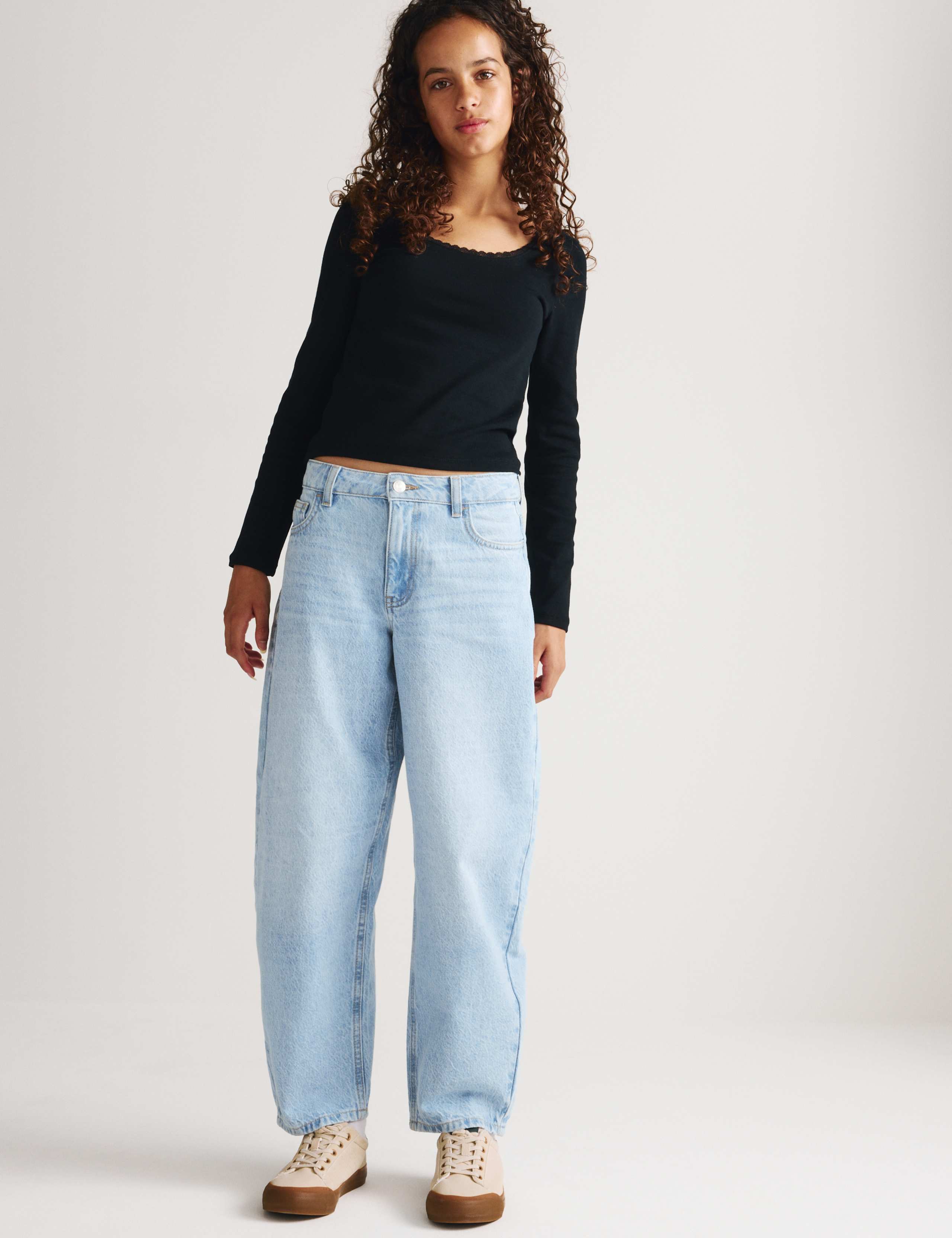 Denim Barrel Leg Jeans (6-16 Yrs)