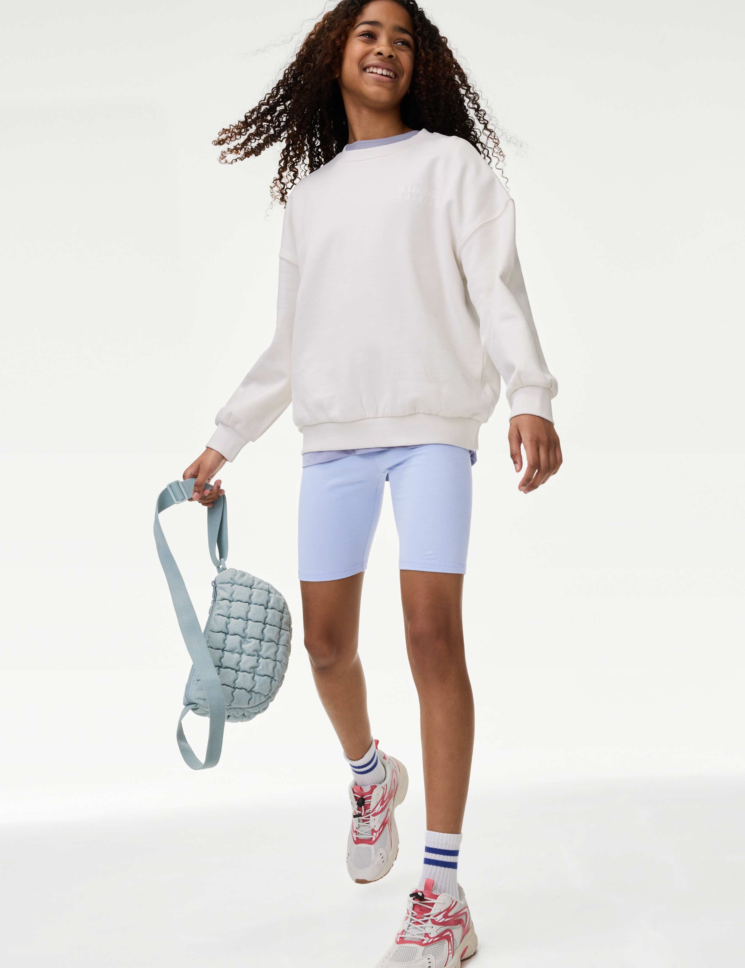 Cotton Rich Cycling Shorts (6-16 Yrs)