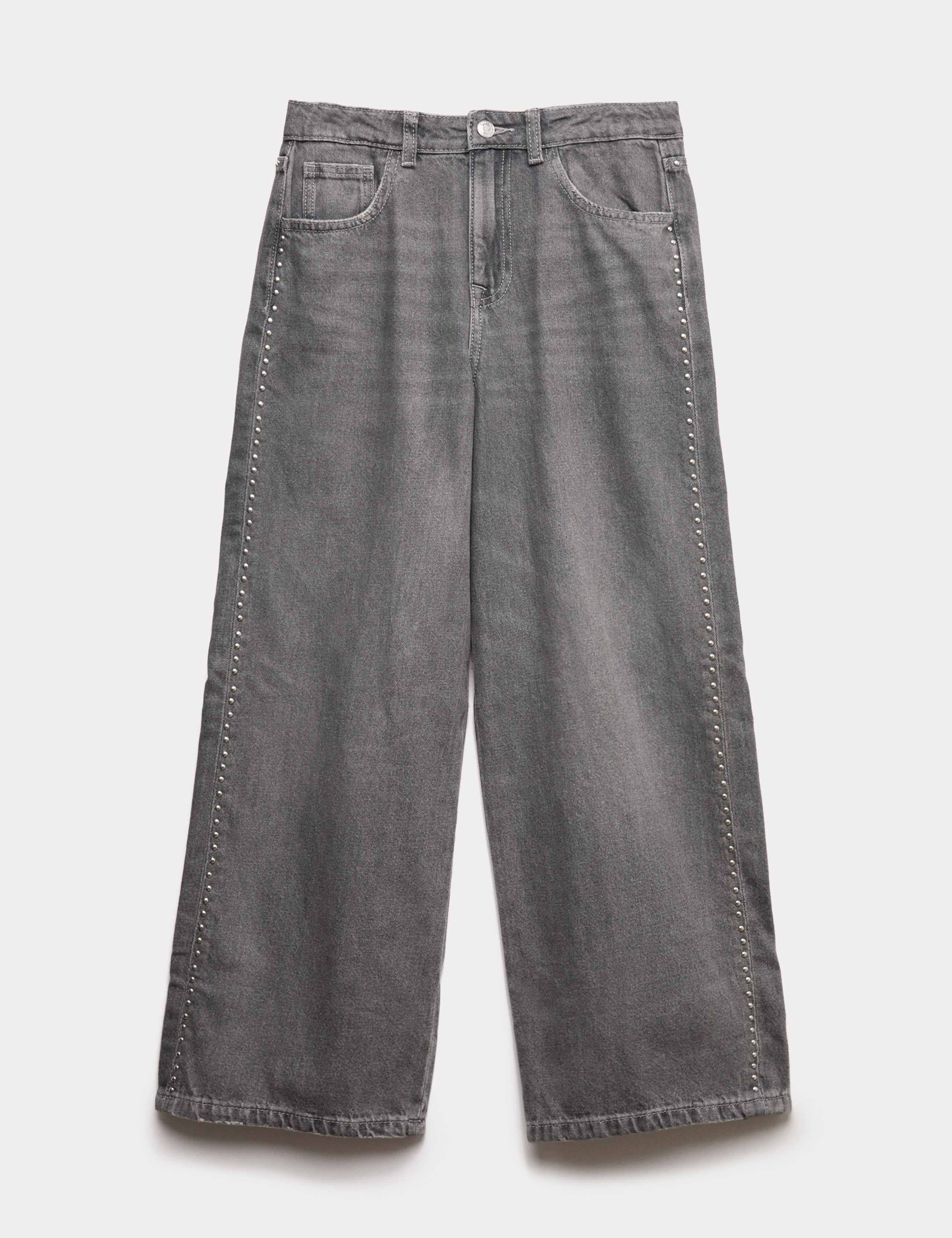 Pure Cotton Studded Jeans (6-16 Yrs)