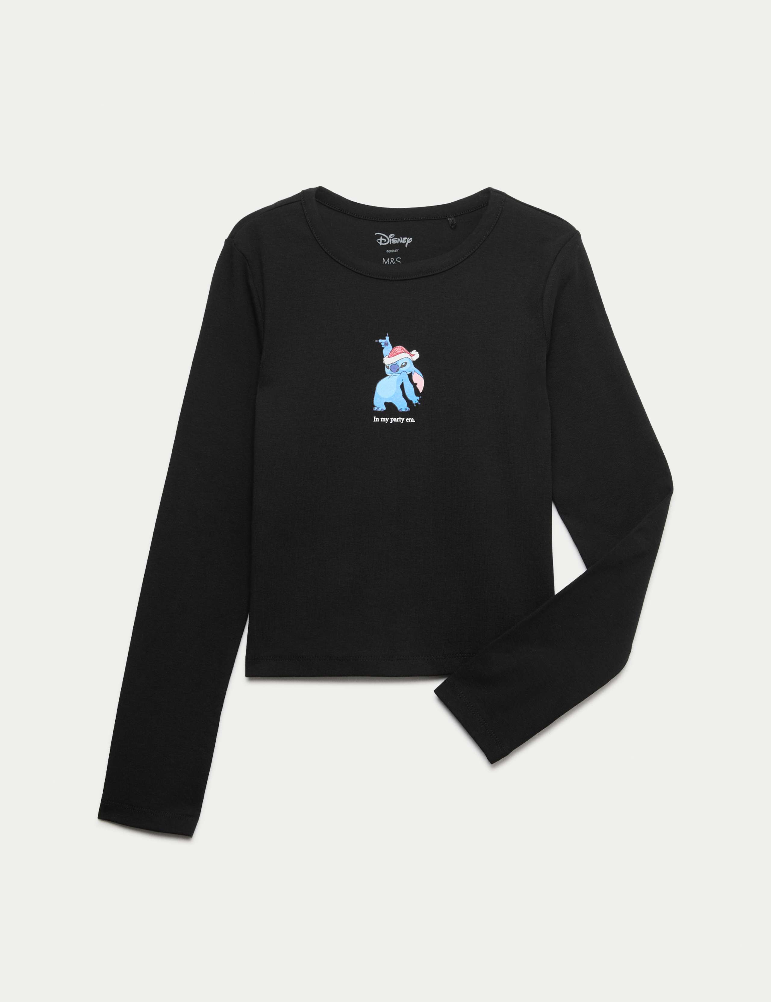 Pure Cotton Lilo & Stitch™ Christmas Top (6-16 Yrs)