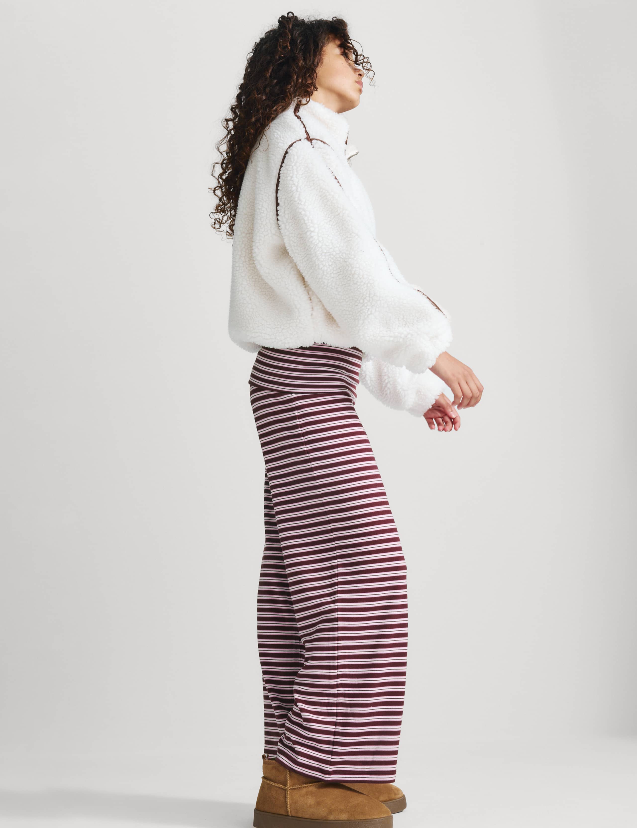 Cosy Foldover Wide Leg Trousers (6-16 Yrs)