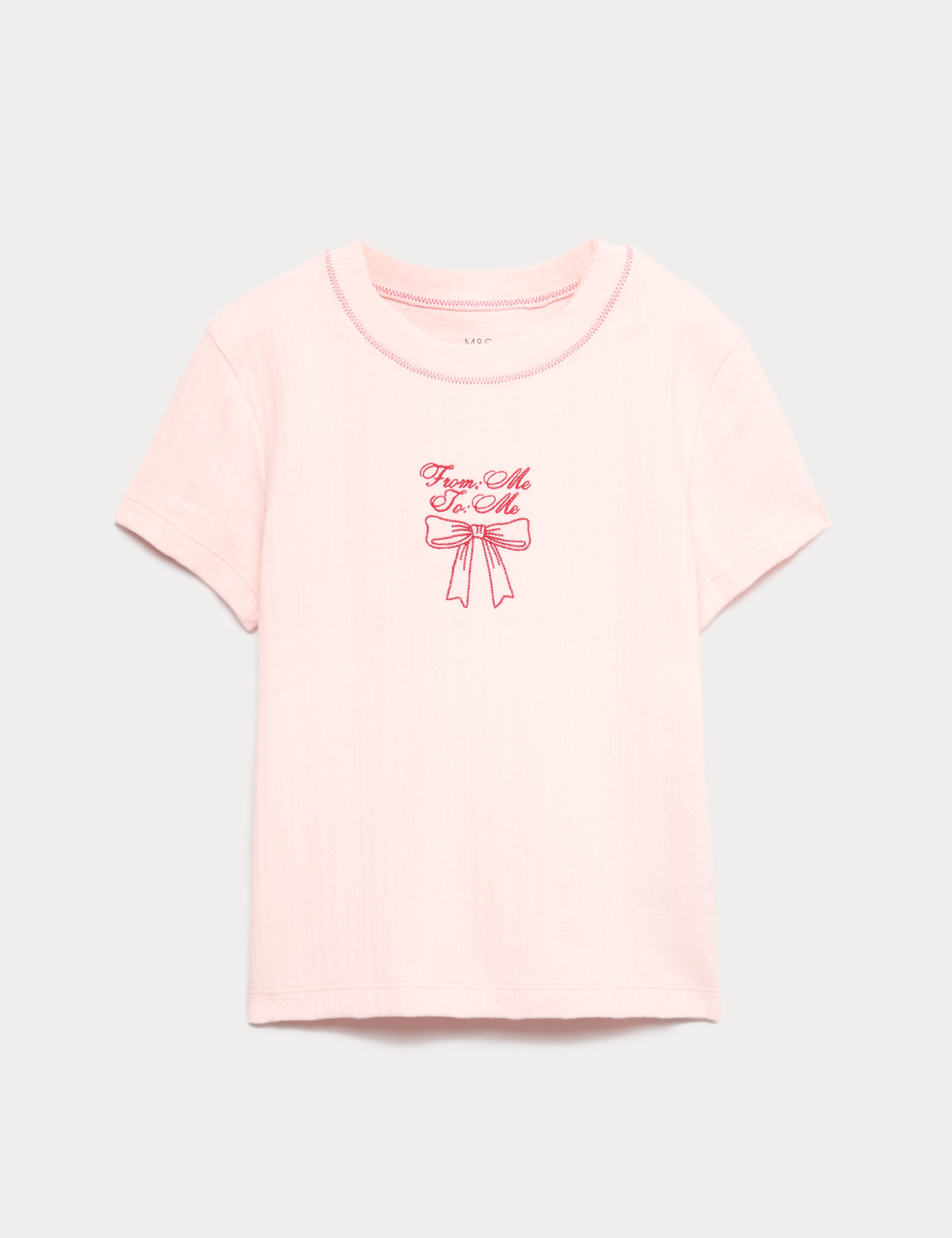 Pure Cotton Bow Baby T-Shirt (6-16 Yrs)