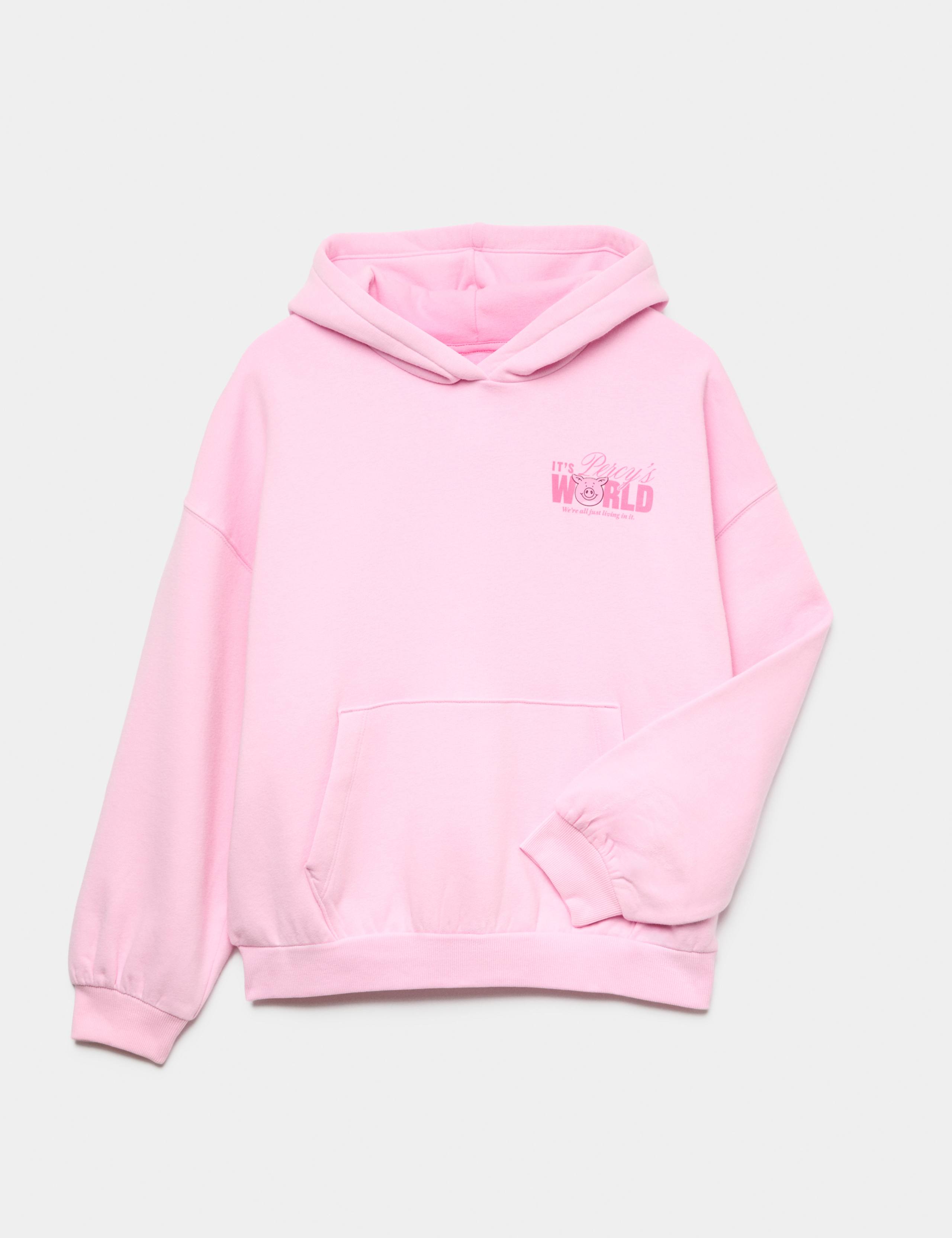 Cotton Rich Percy Pig™ Slogan Hoodie (6-16 Yrs)