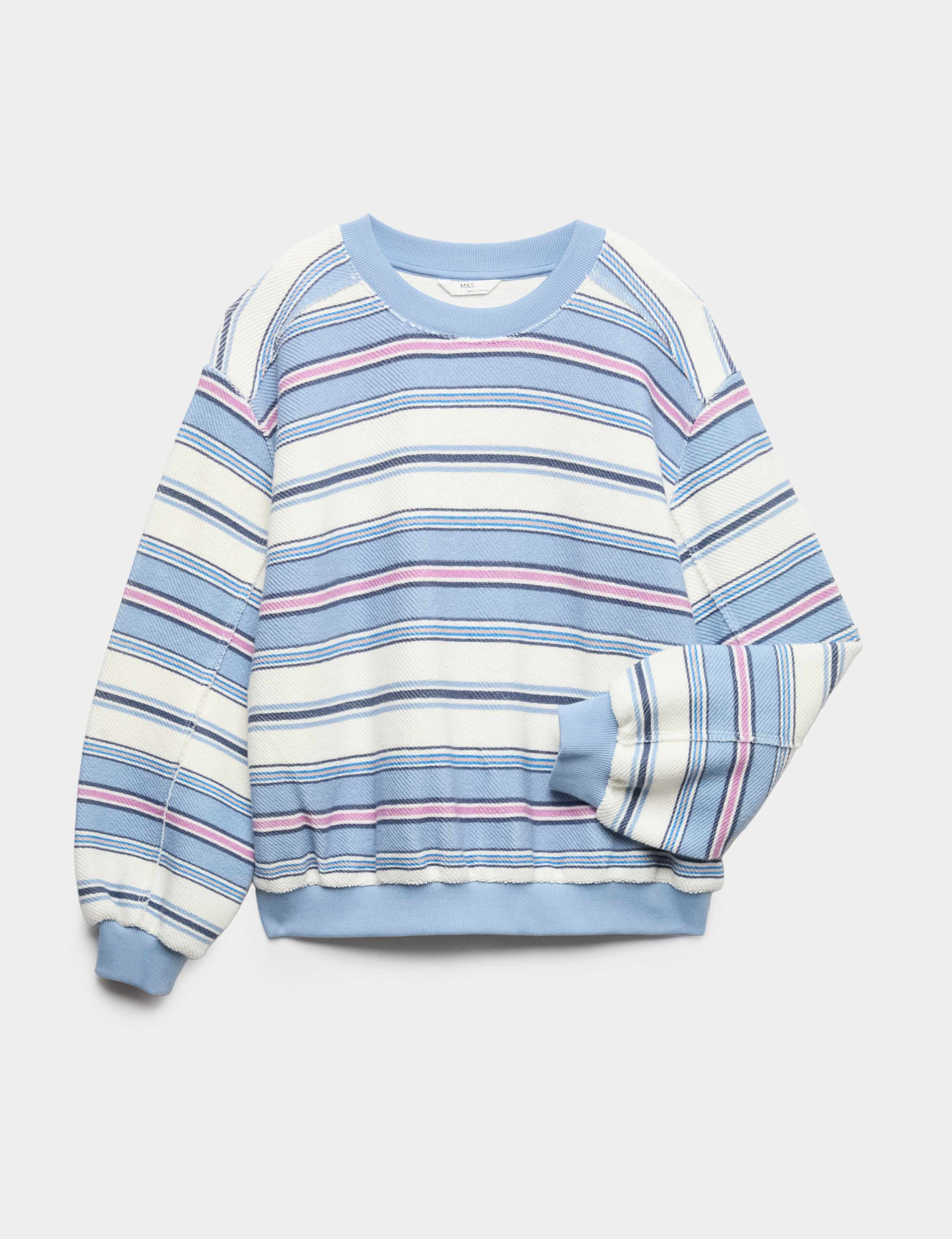 Cotton Rich Striped Sweatshirt (6-16 Yrs)