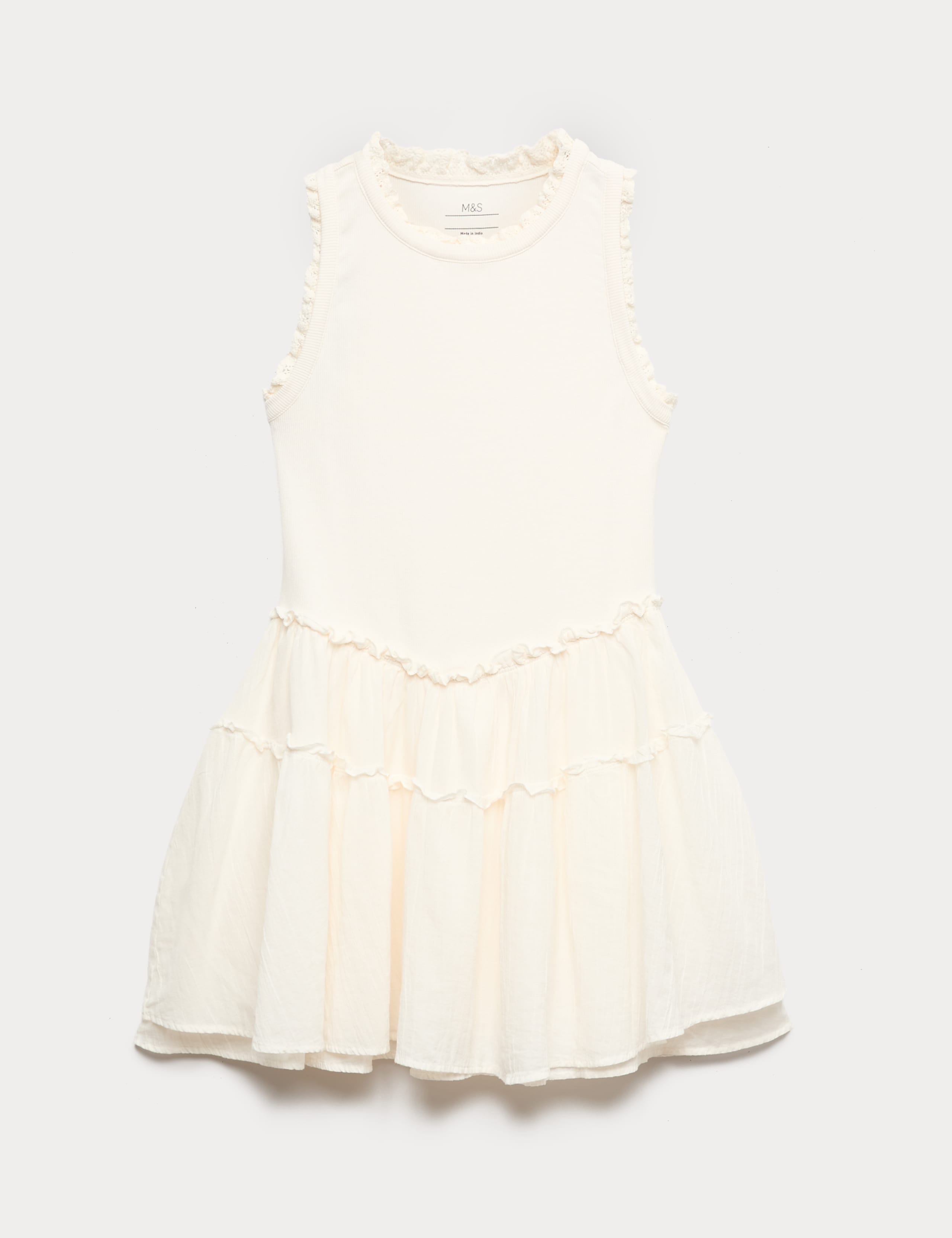 Cotton Rich Drop Waist Dress (6-16 Yrs)