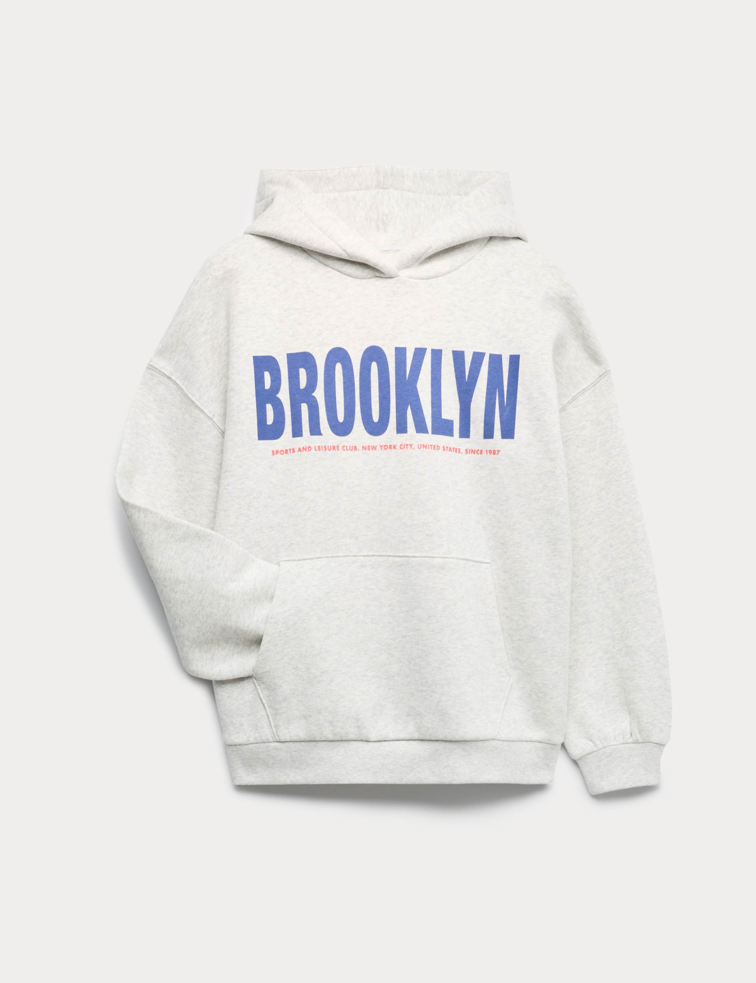 Cotton Rich Brooklyn Print Hoodie (6-16 Yrs)