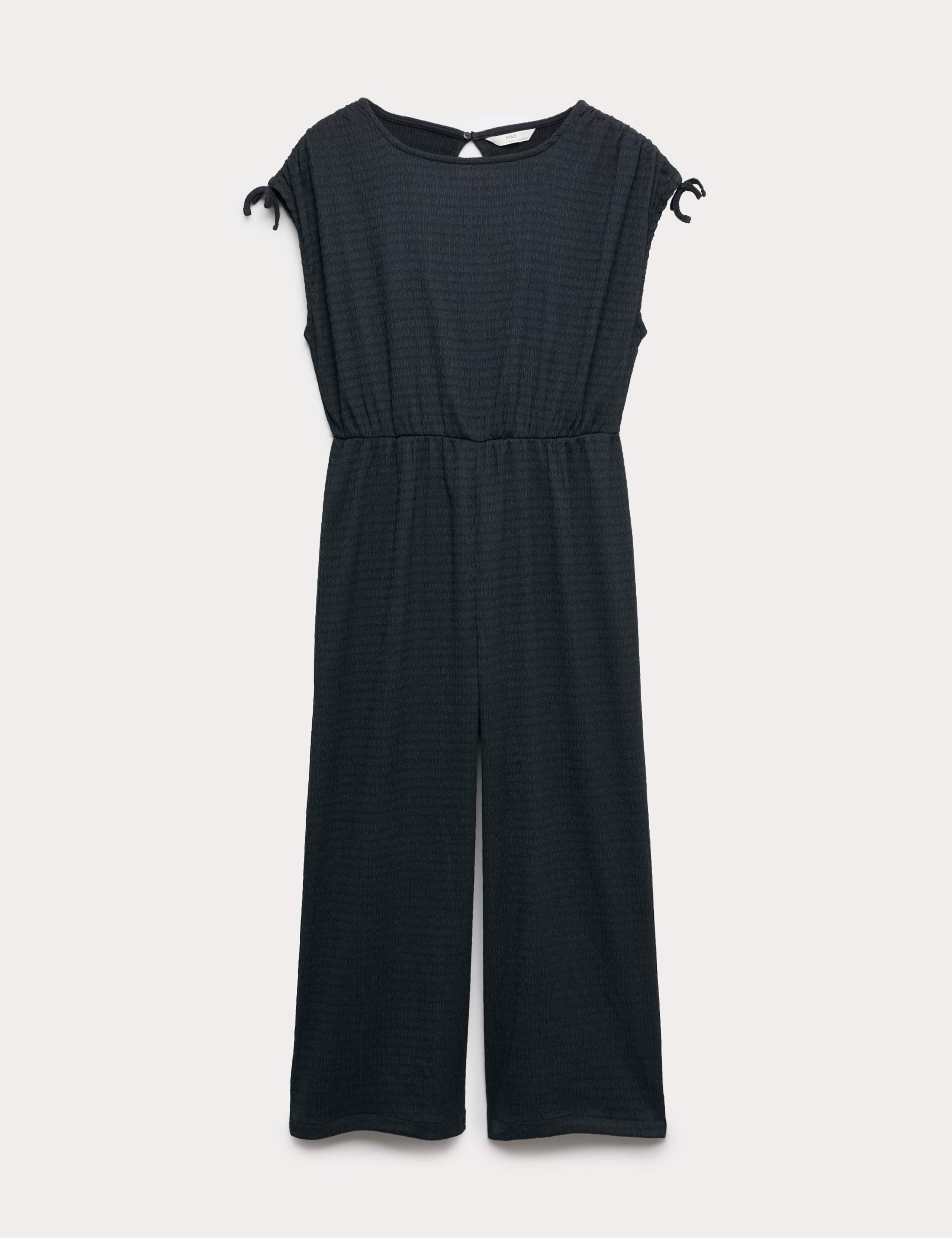 Cotton Rich Floral Crinkle Wide Leg Jumpsuit (6-16 Yrs)