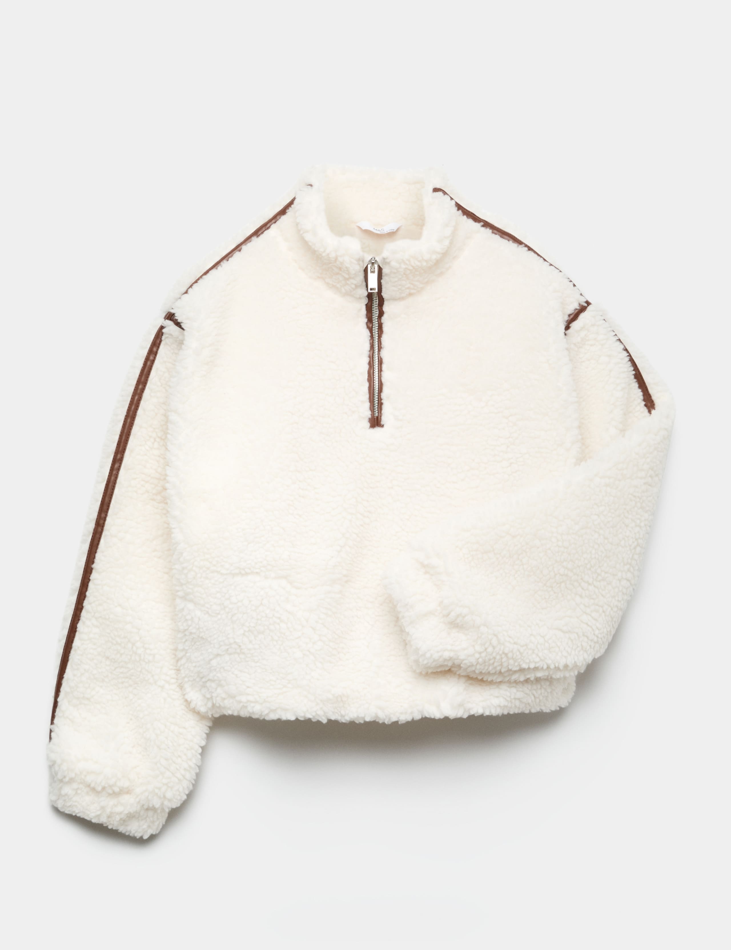 Quarter Zip Borg Fleece Sweatshirt (6-16 Yrs)