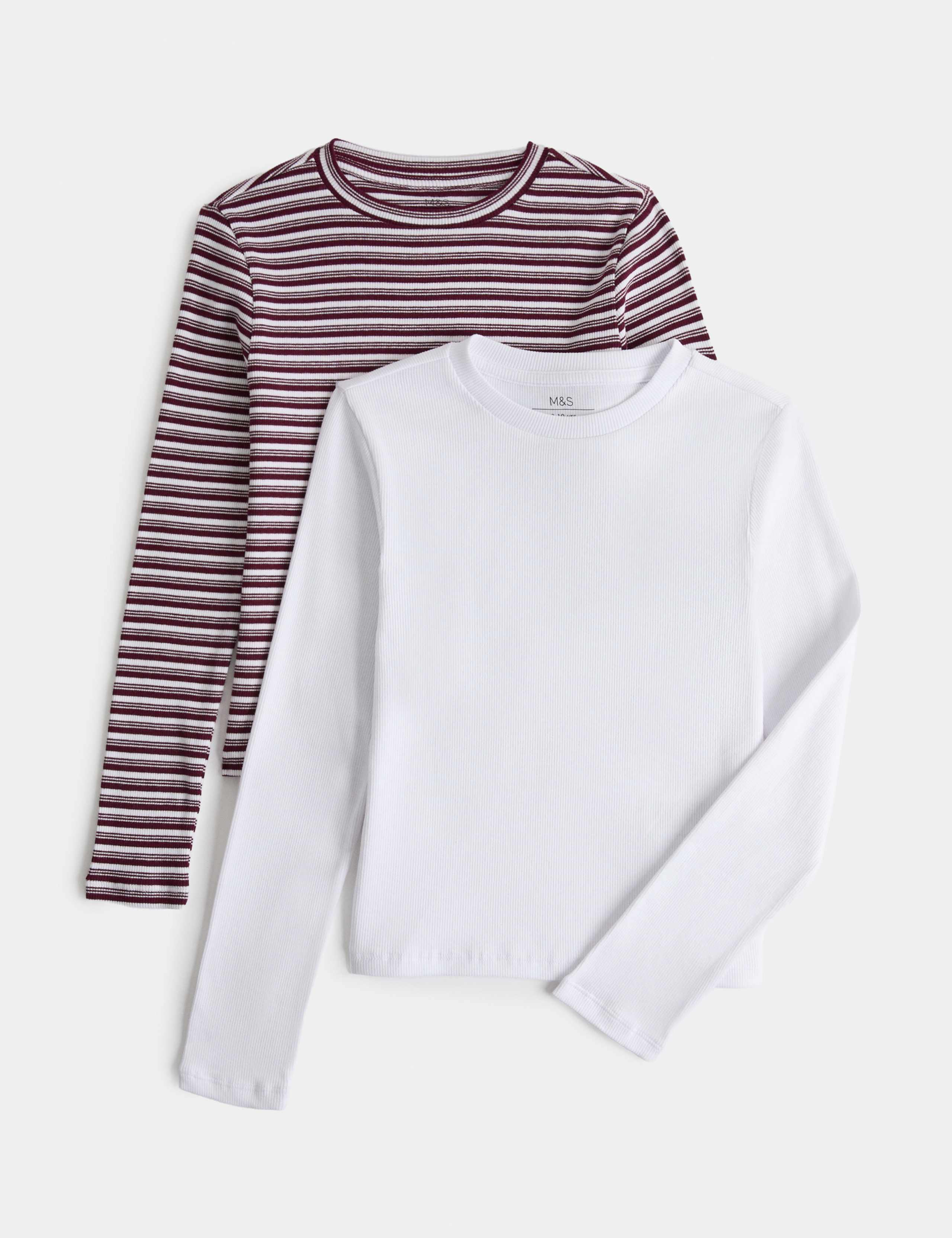 2 Pack Cotton Rich Tops (6-16 Yrs)