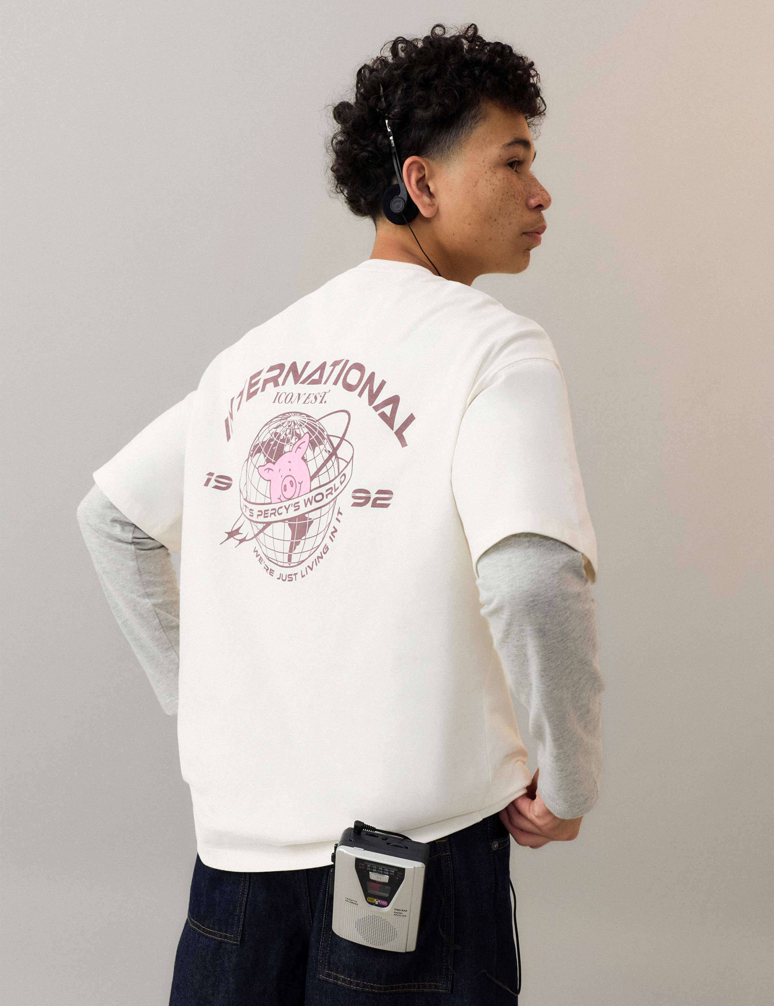 Pure Cotton Percy Pig™ Graphic T-Shirt (6-16 Yrs)