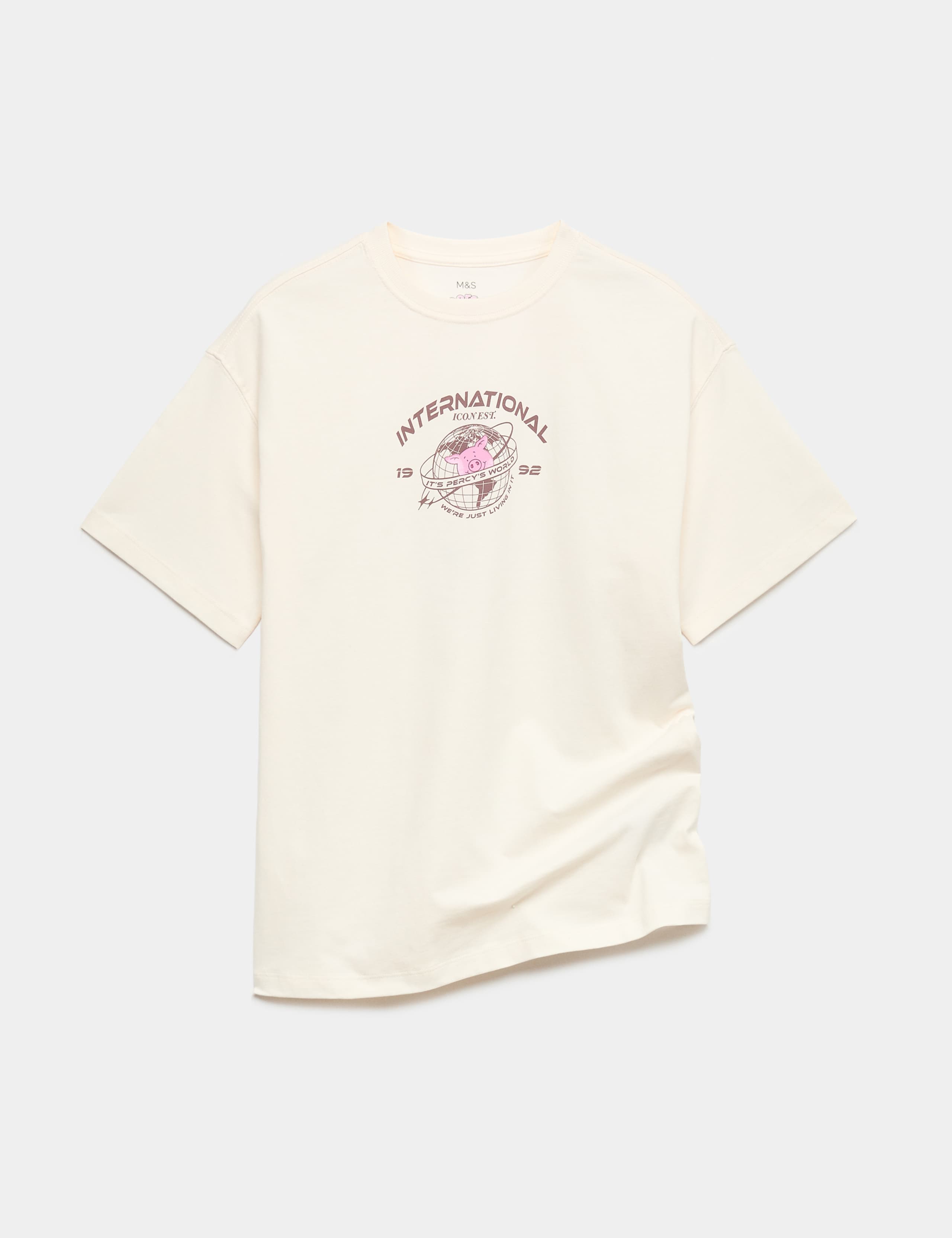 Pure Cotton Percy Pig™ Graphic T-Shirt (6-16 Yrs)