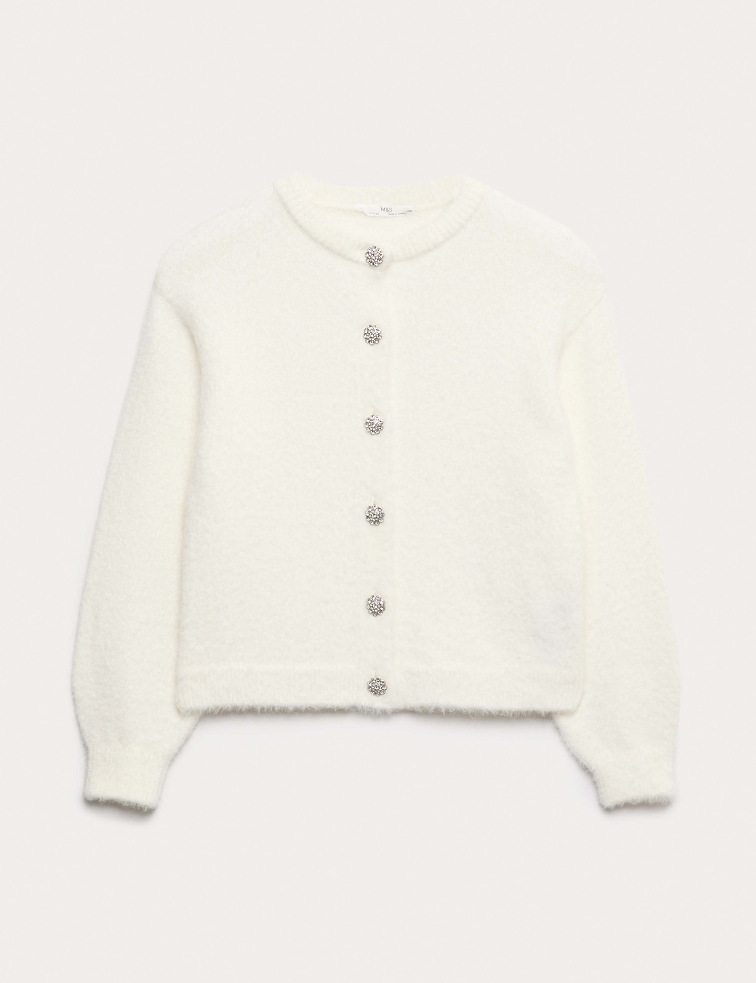 Plain Button Cardigan (6-16 Yrs)