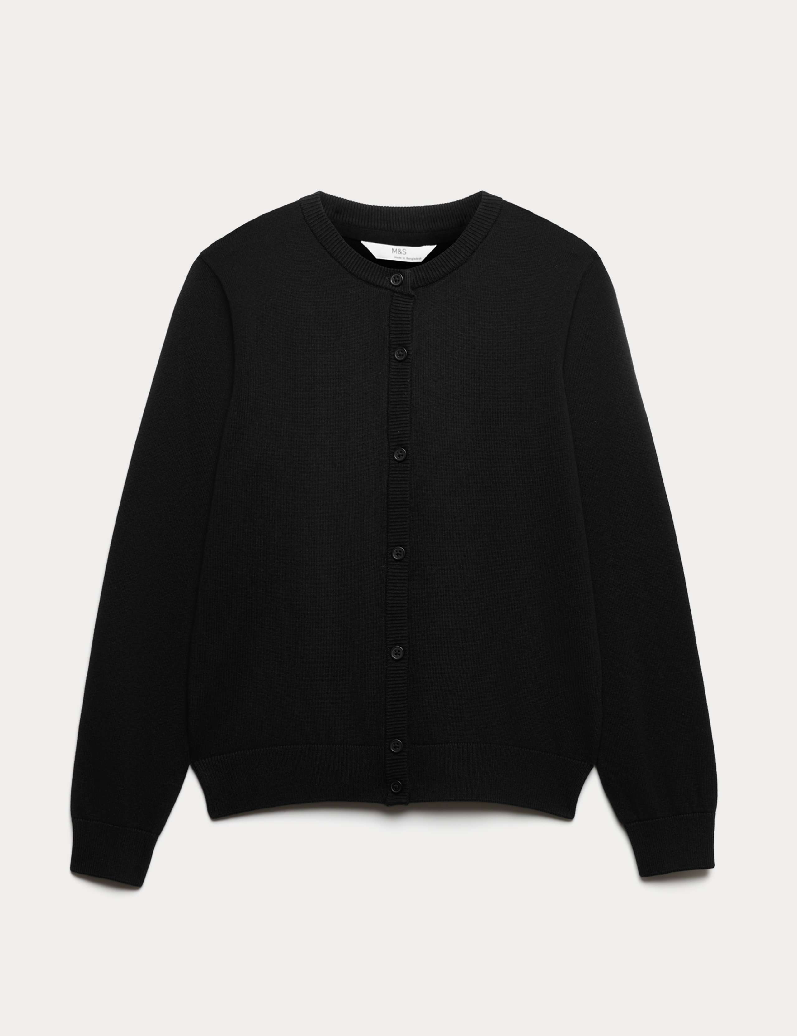 Girls' Pure Cotton School Cardigan (9-18 Yrs)