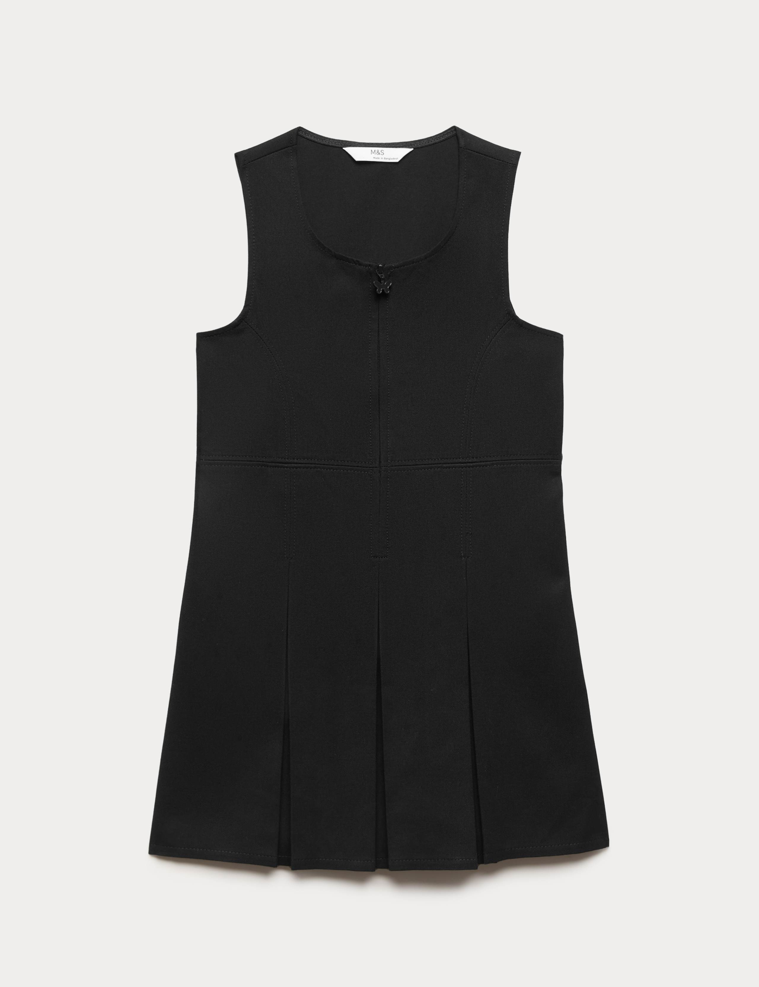 Girls' Pleated School Pinafore  (2-12 Yrs)