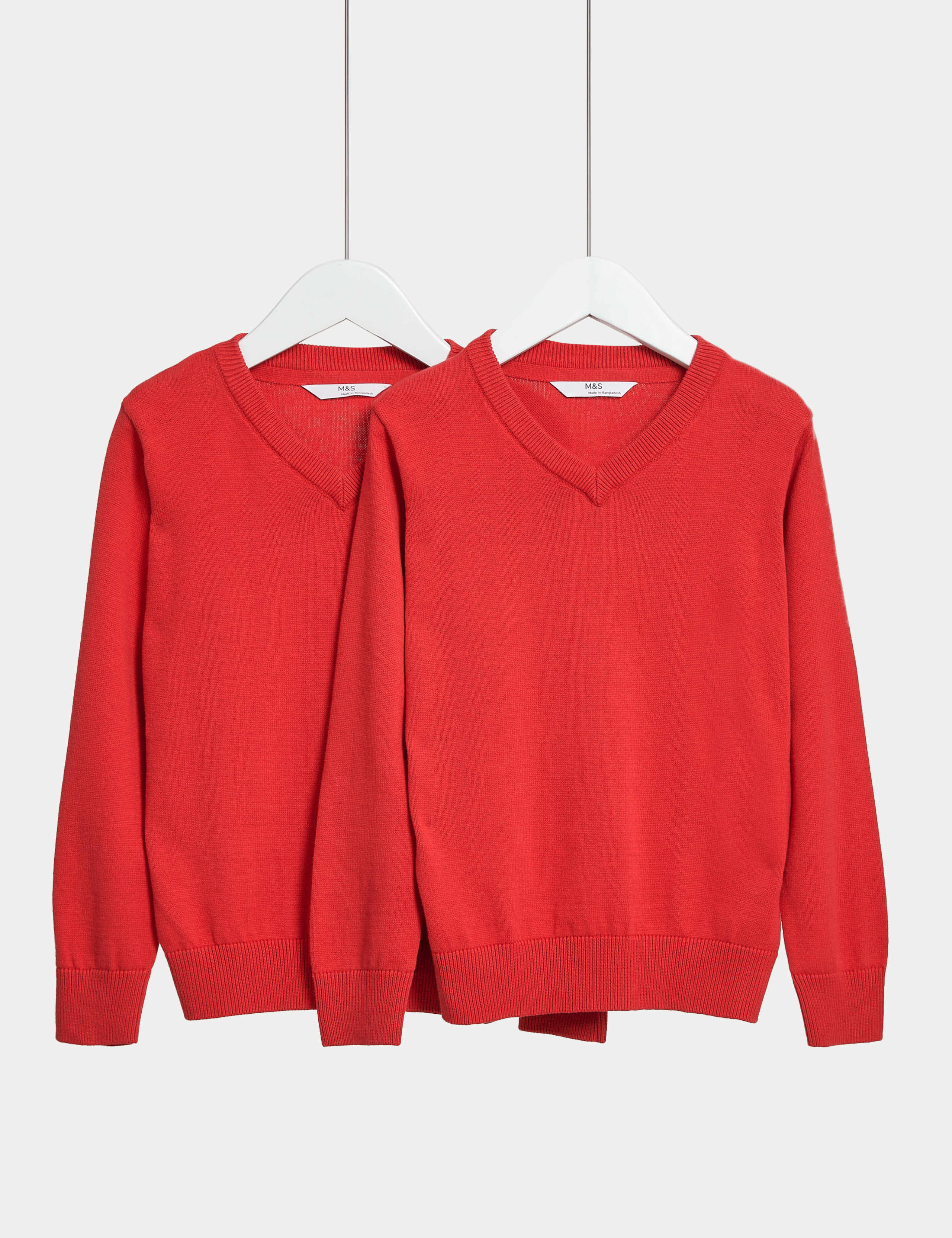 2 Pack Unisex Pure Cotton School Jumper (3-18 Yrs)