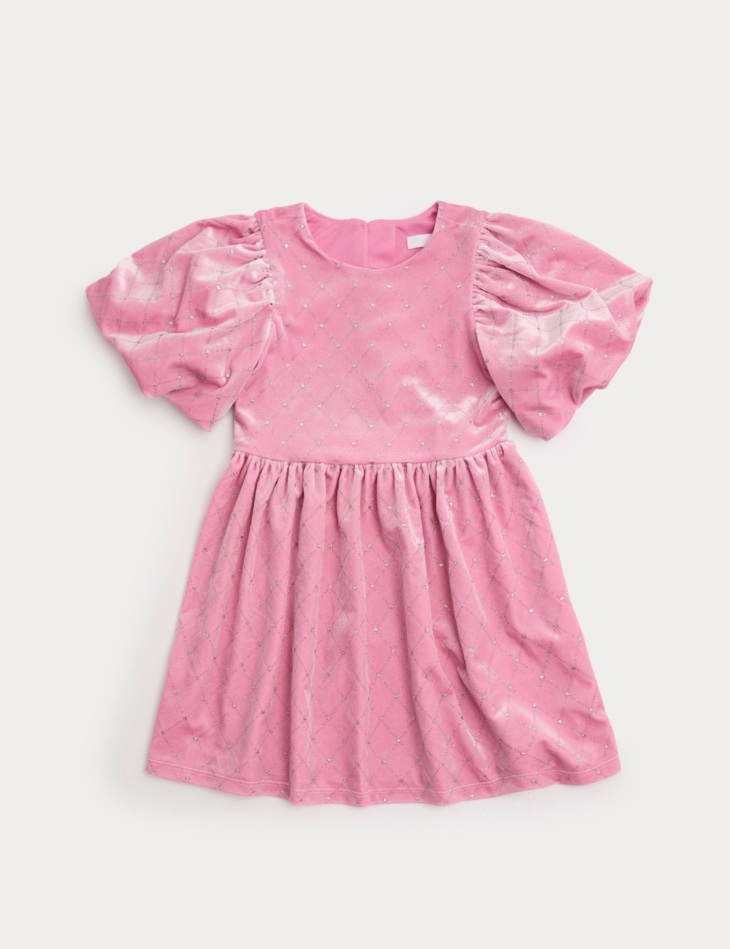 Velvet Glitter Dress (2-10 Yrs)