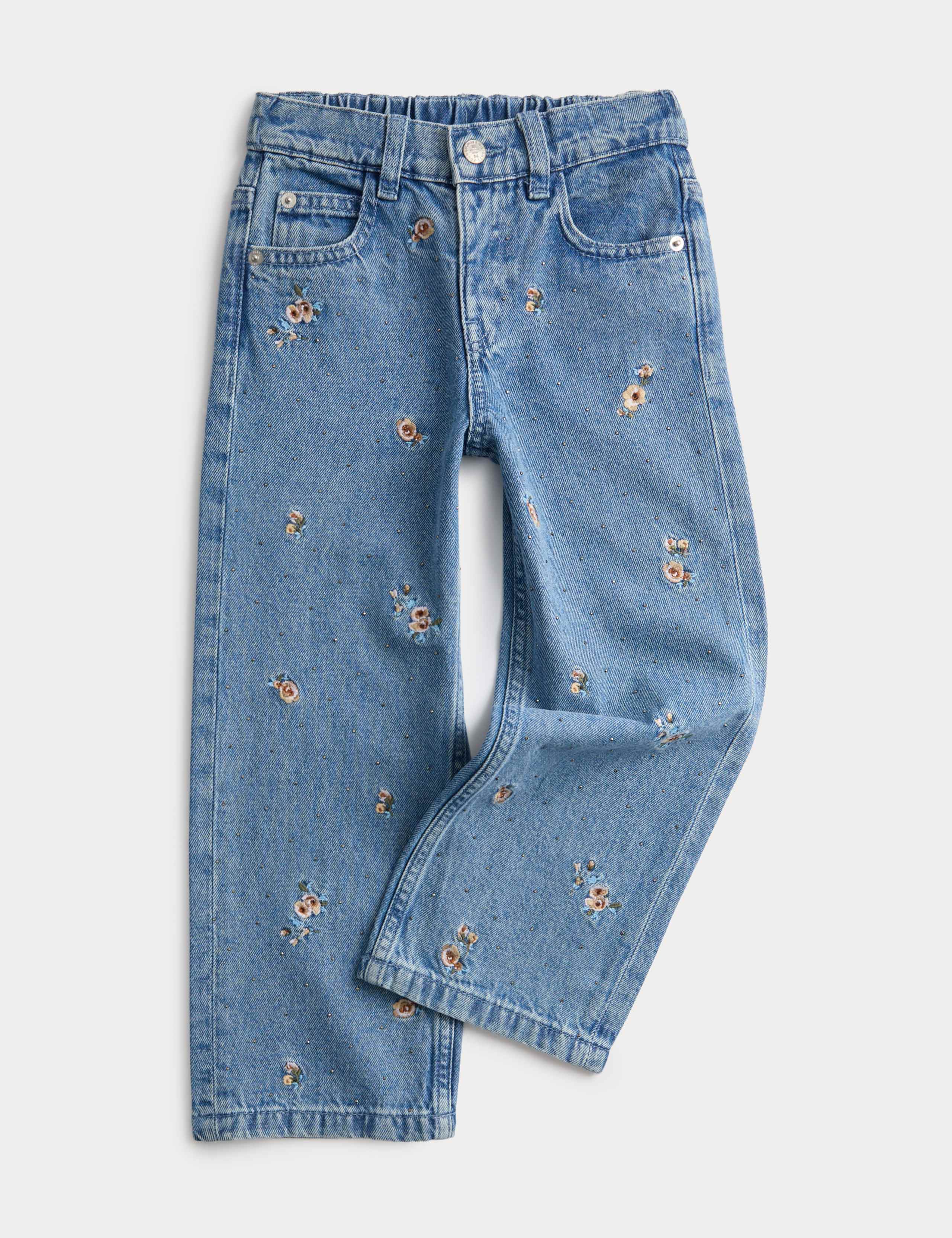 Regular Denim Embroidery Jeans (2-10 Years)