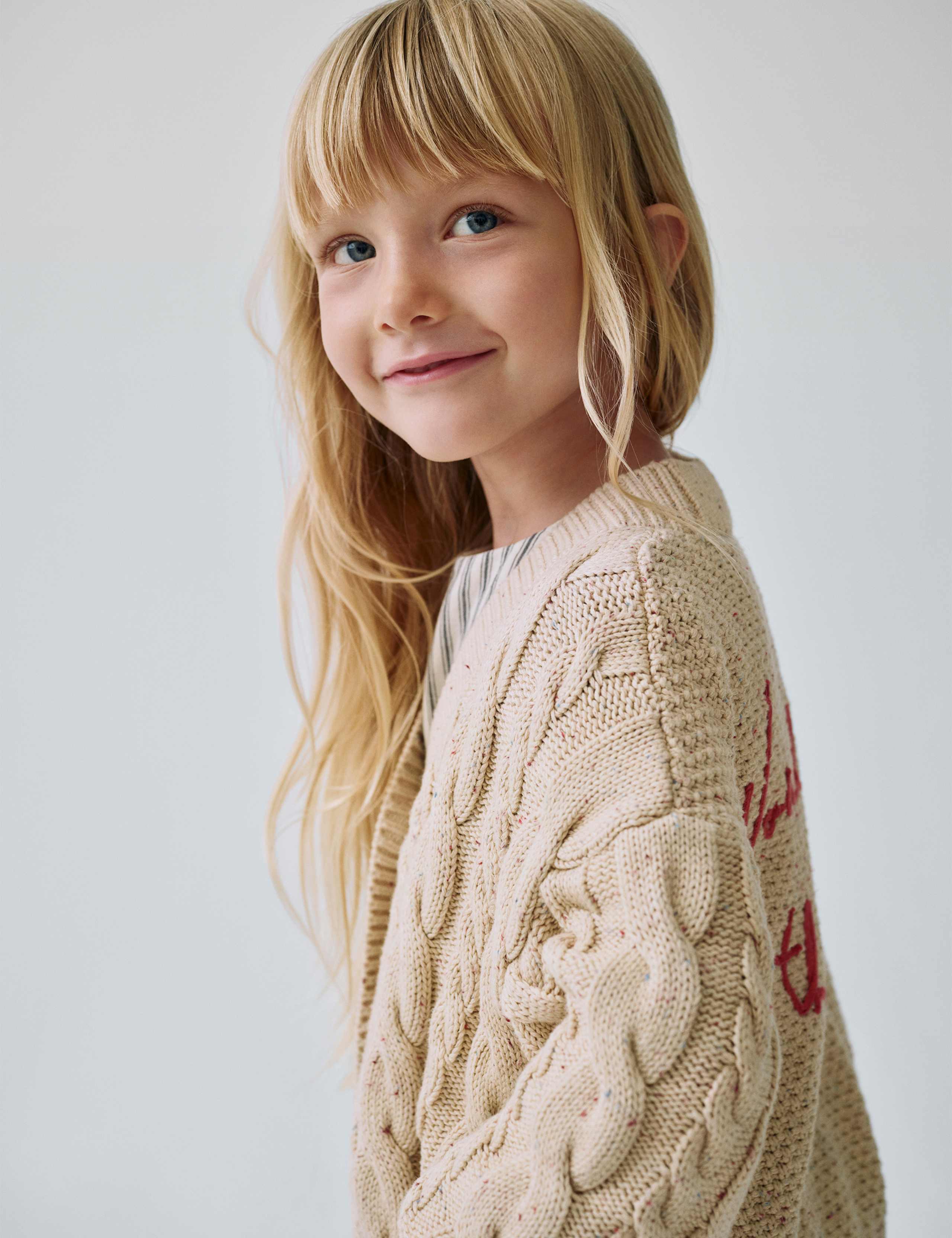 Pure Cotton Chunky Wonderful Cardigan (1-10 Yrs)