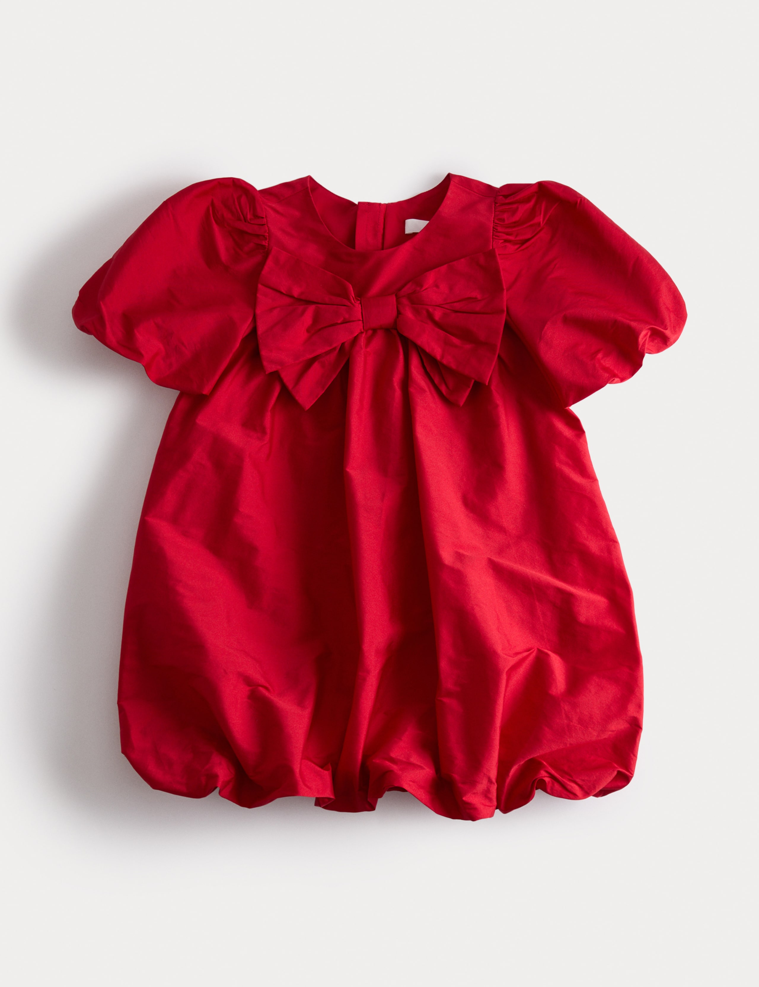 Bubble Hem Bow Dress (2-10 Yrs)