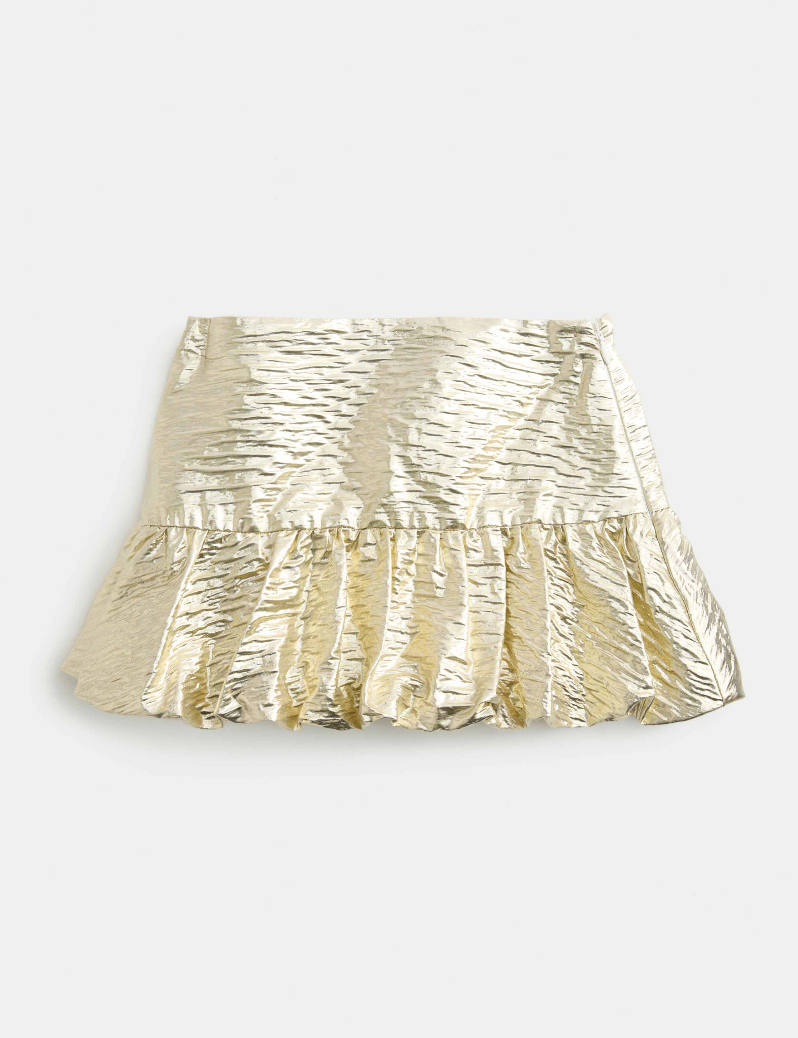 Cotton Blend Golden Puffball Skirt (2-10 Yrs)
