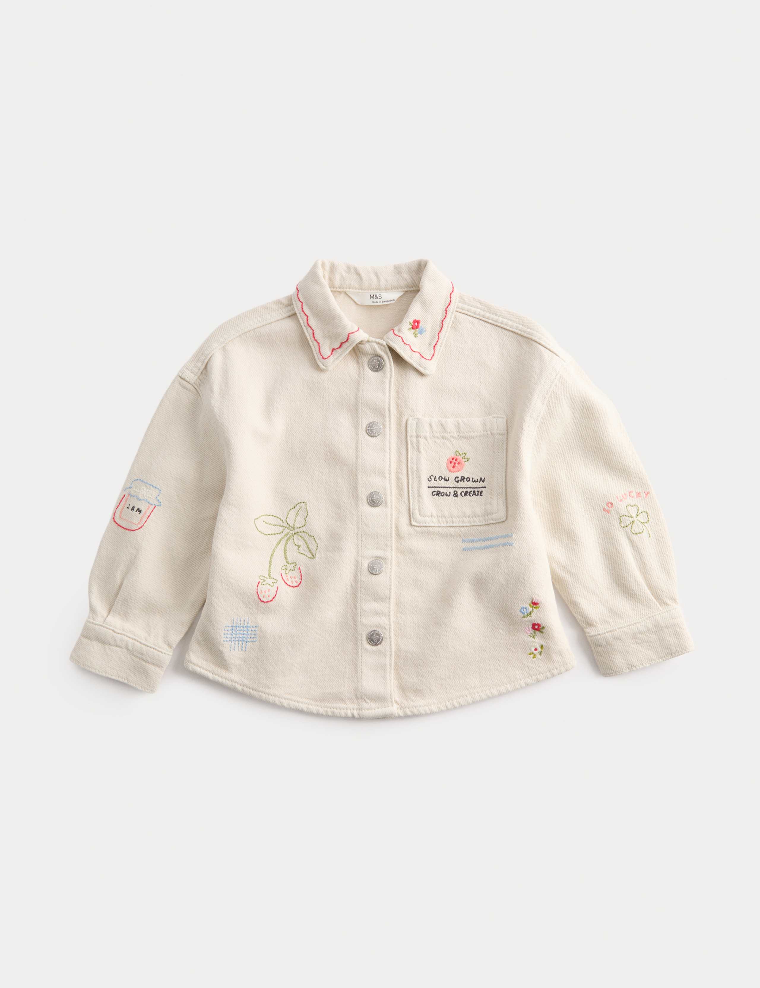 Embroidered Denim Jacket (1-8 Yrs)