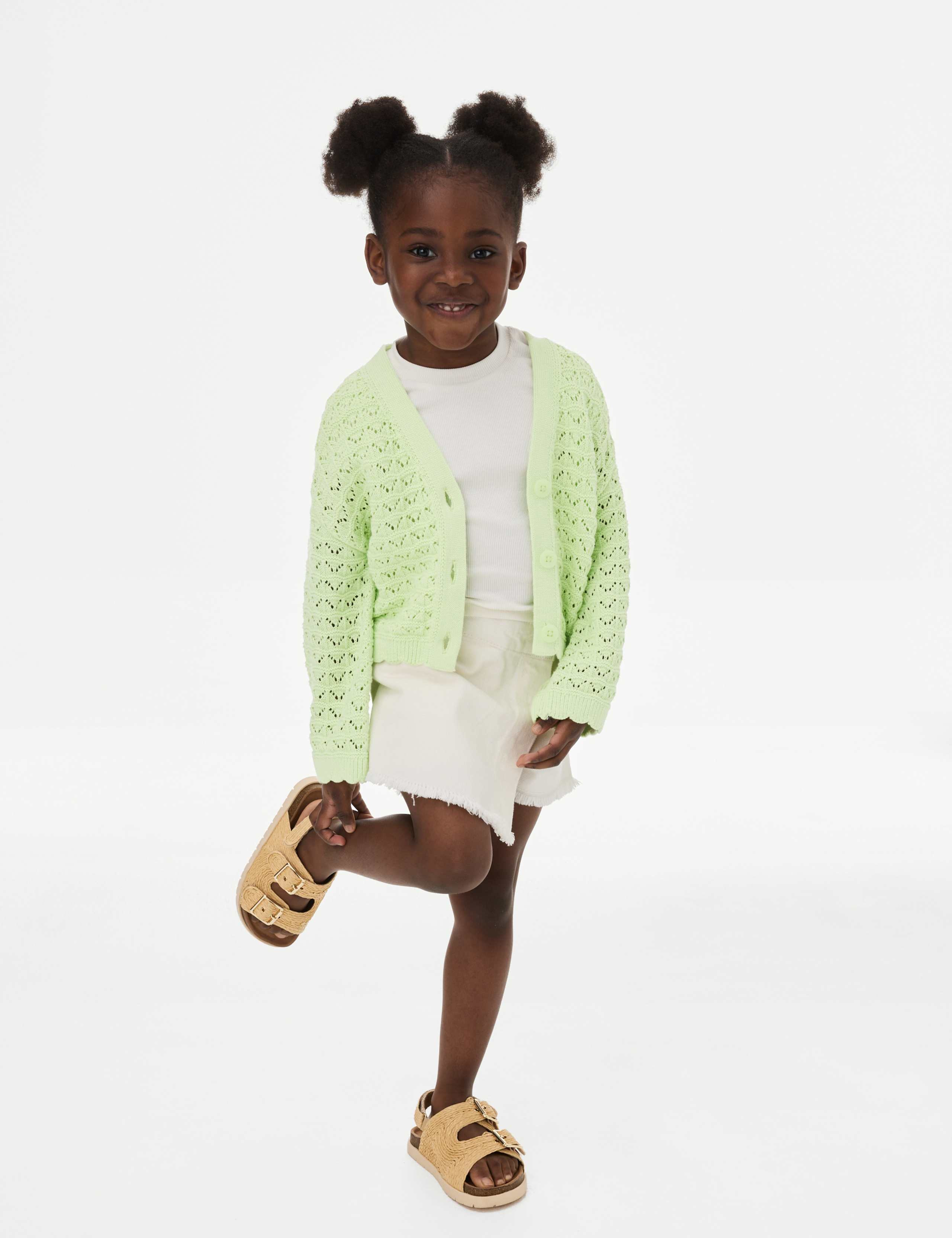 Pure Cotton Knitted Cardigan (2-8 Yrs)