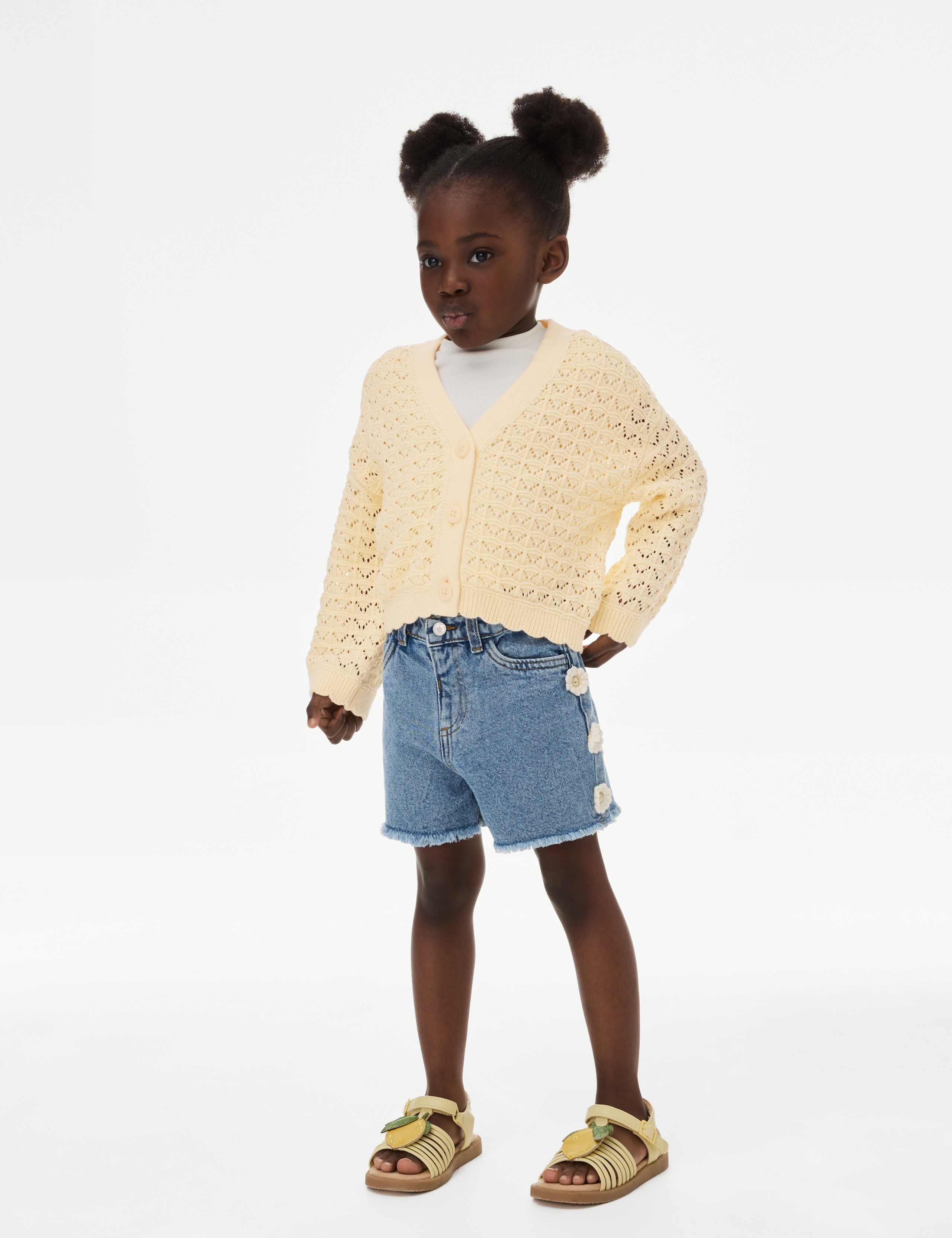 Pure Cotton Knitted Cardigan (2-8 Yrs)