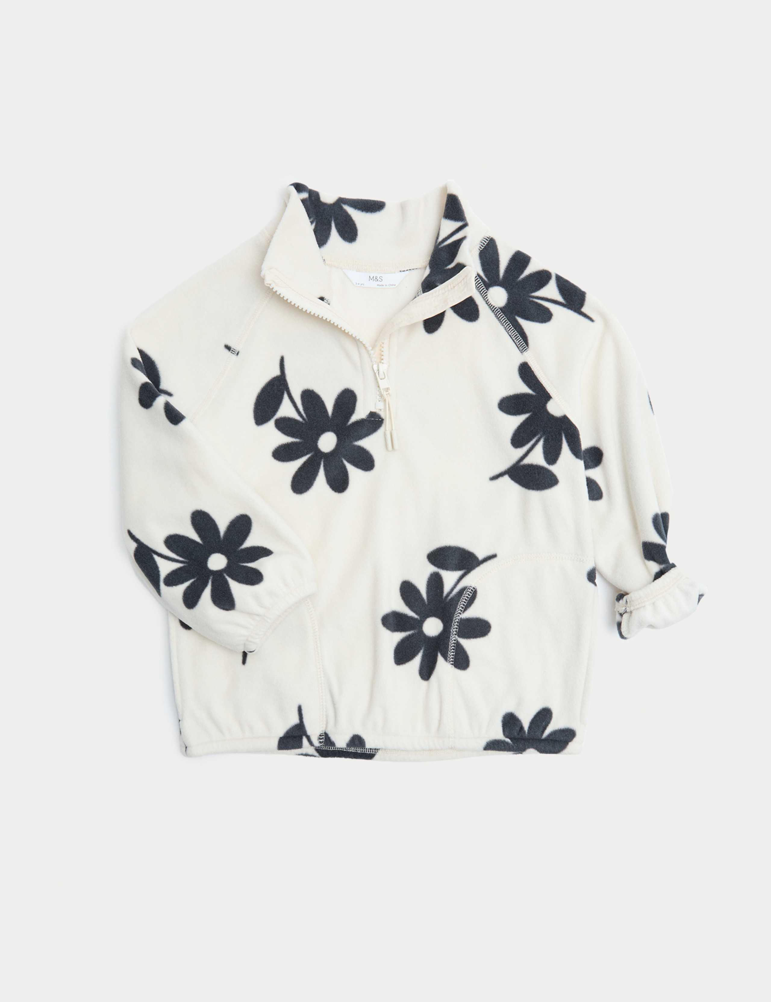 Fleece Floral Print Jumper (2-8 Yrs)