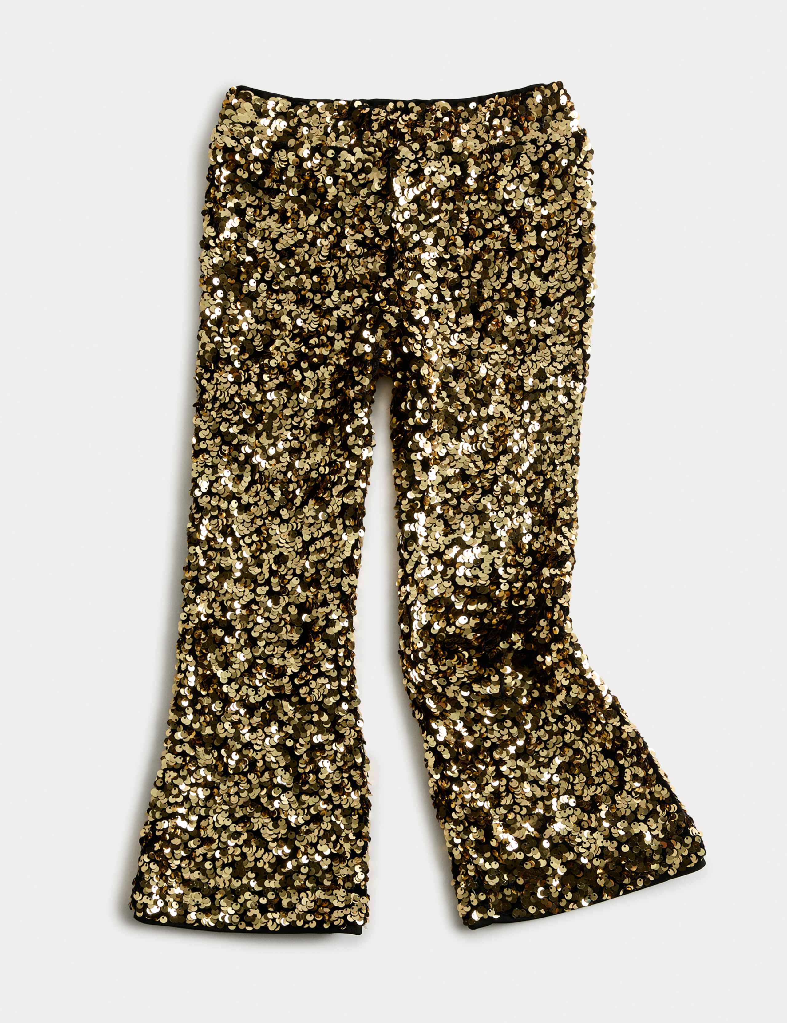 Flared Sequin Trousers (2-10 Yrs)