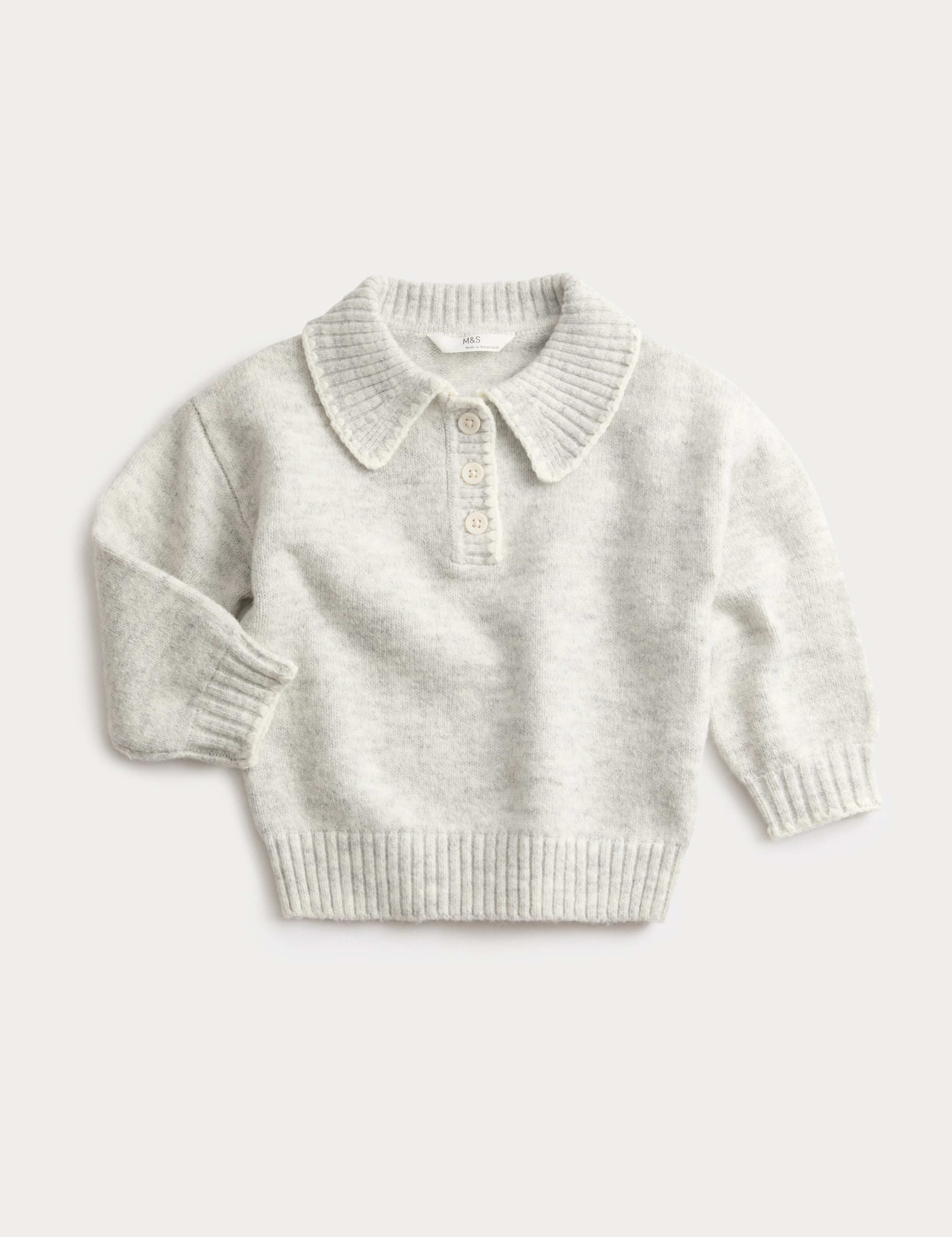 Contrast Stitch Knitted Top (2-8 Yrs)