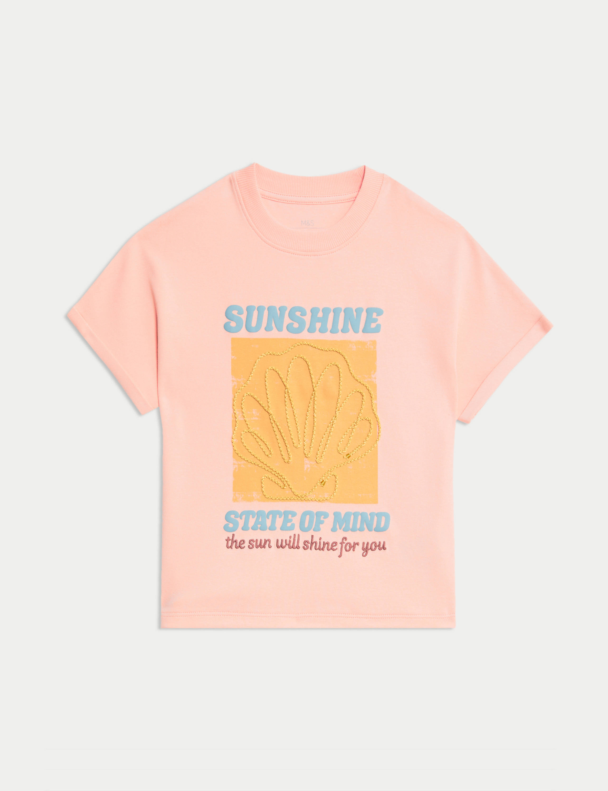 Cotton Rich Shell T-Shirt (2-8 Yrs)
