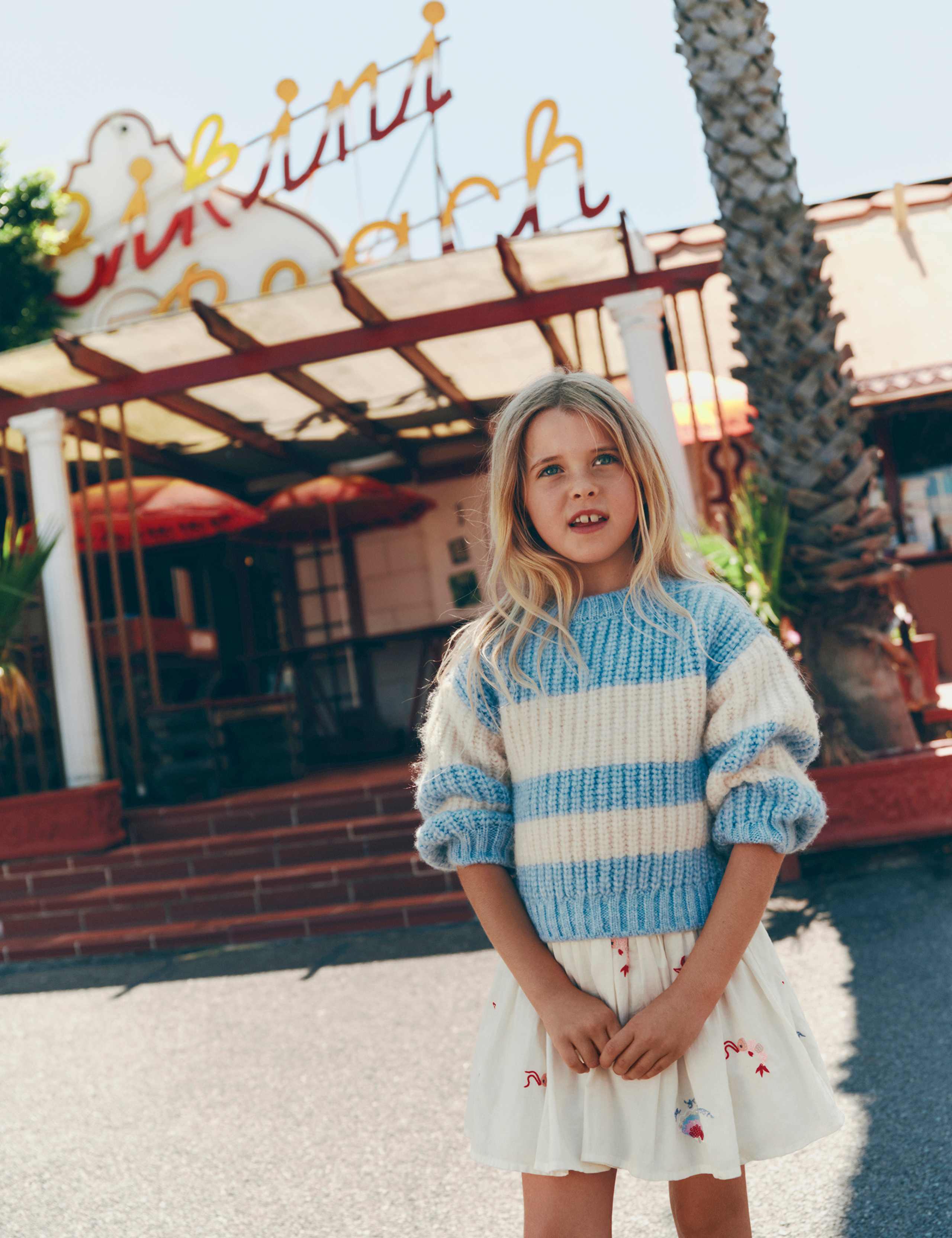 Fluffy Striped Jumper (2-8 Yrs)