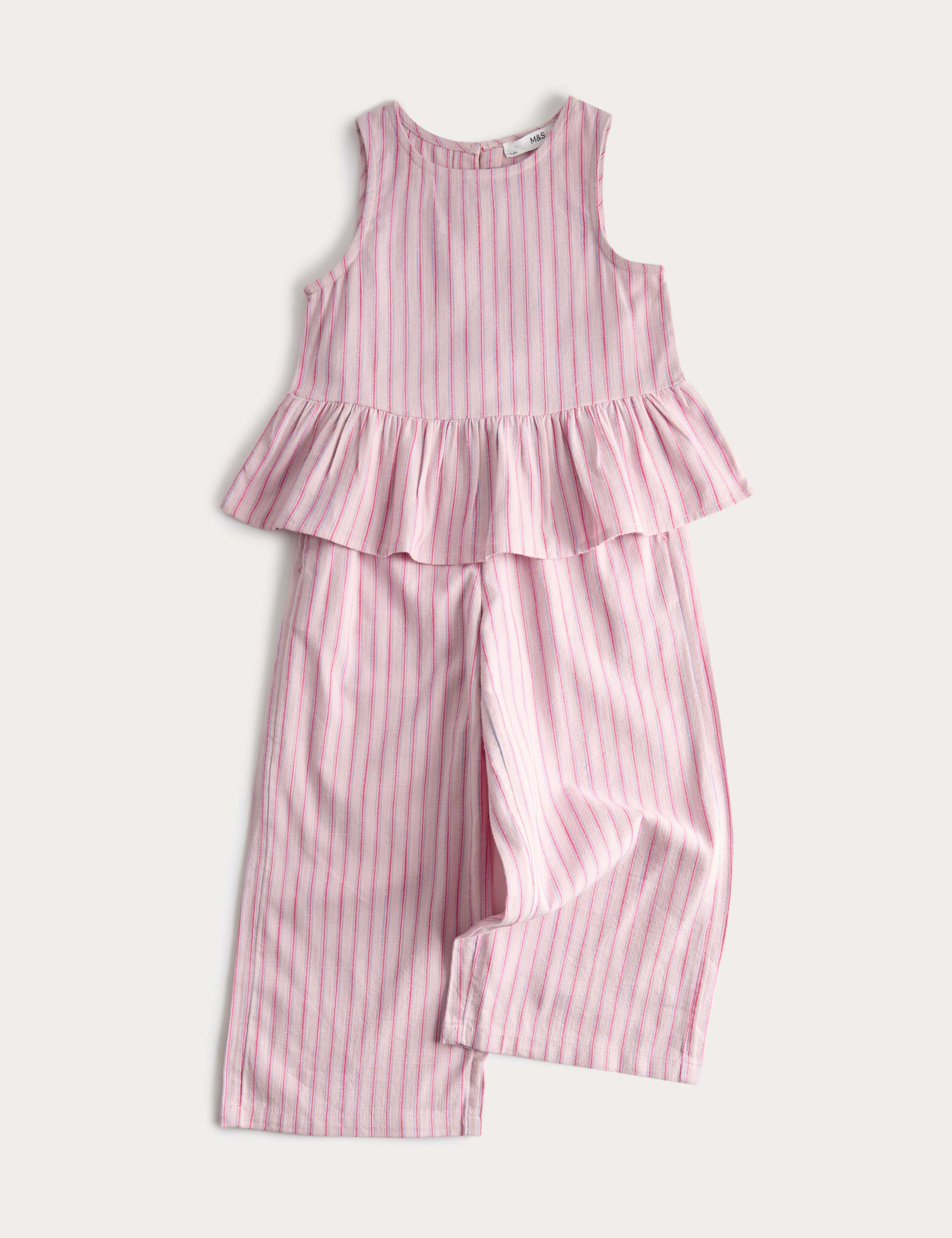 2 Piece Pure Cotton Striped Frill Outfit (2-8 Yrs)