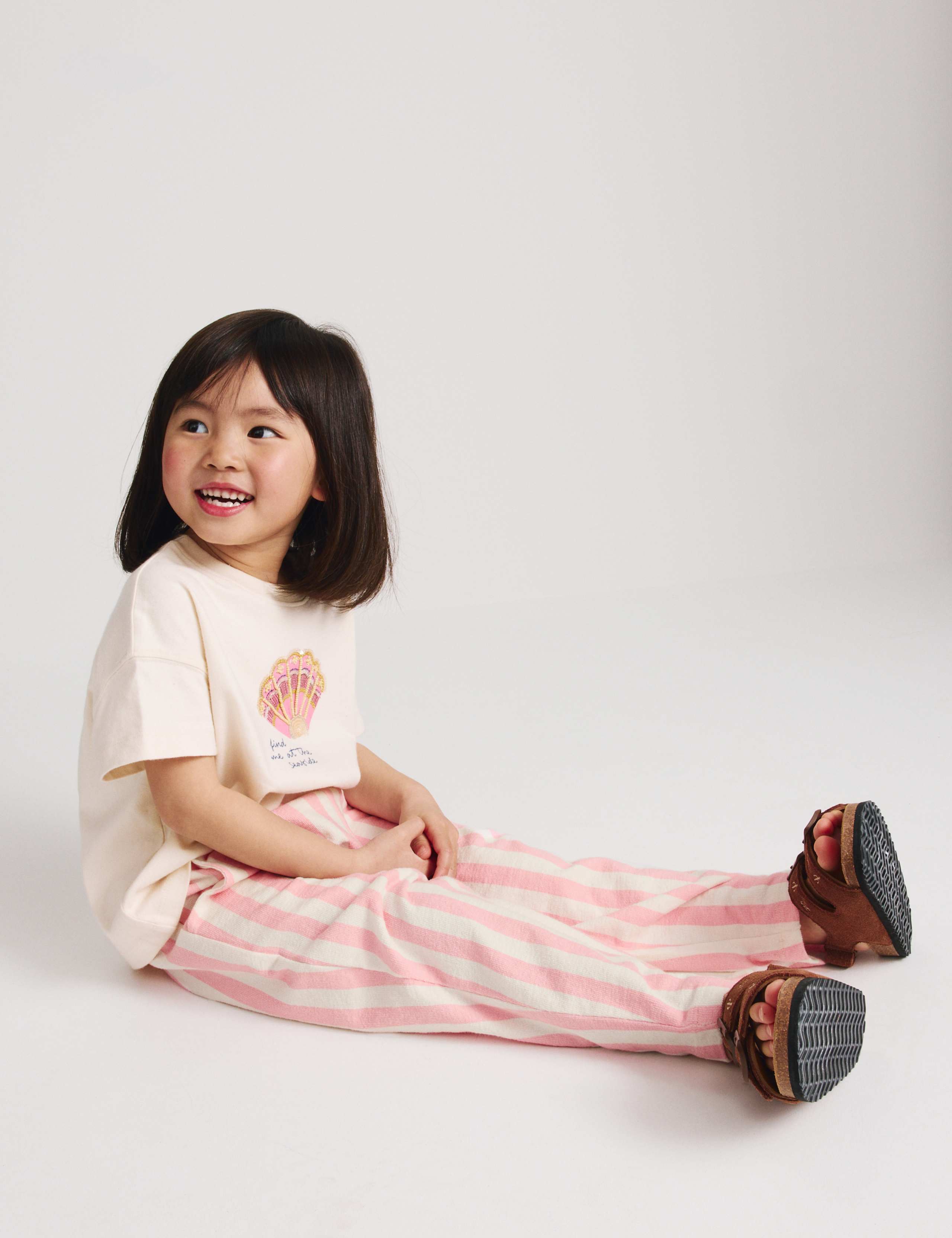 Pure Cotton Striped Trousers (2-10 Yrs)