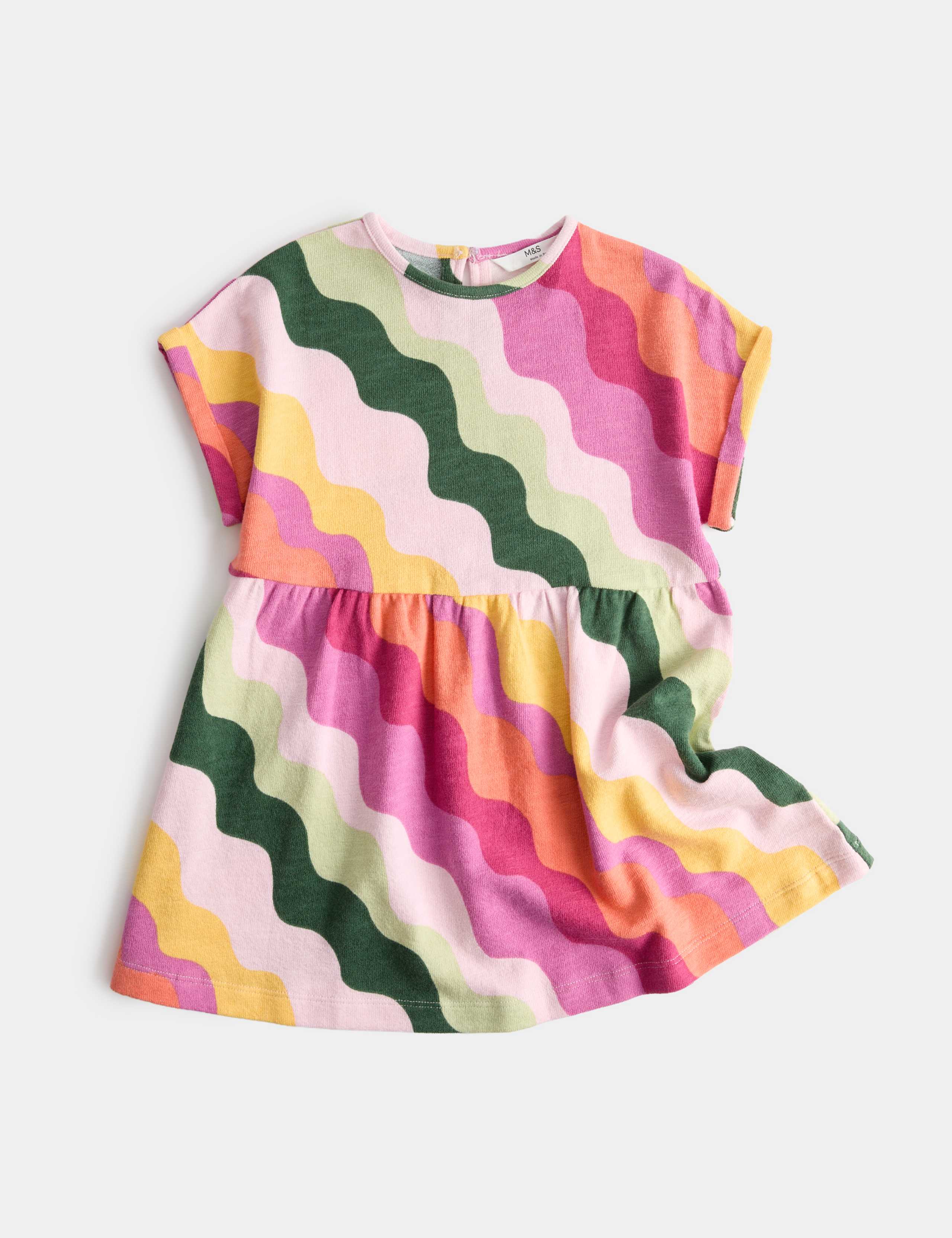 Pure Cotton Striped Dress