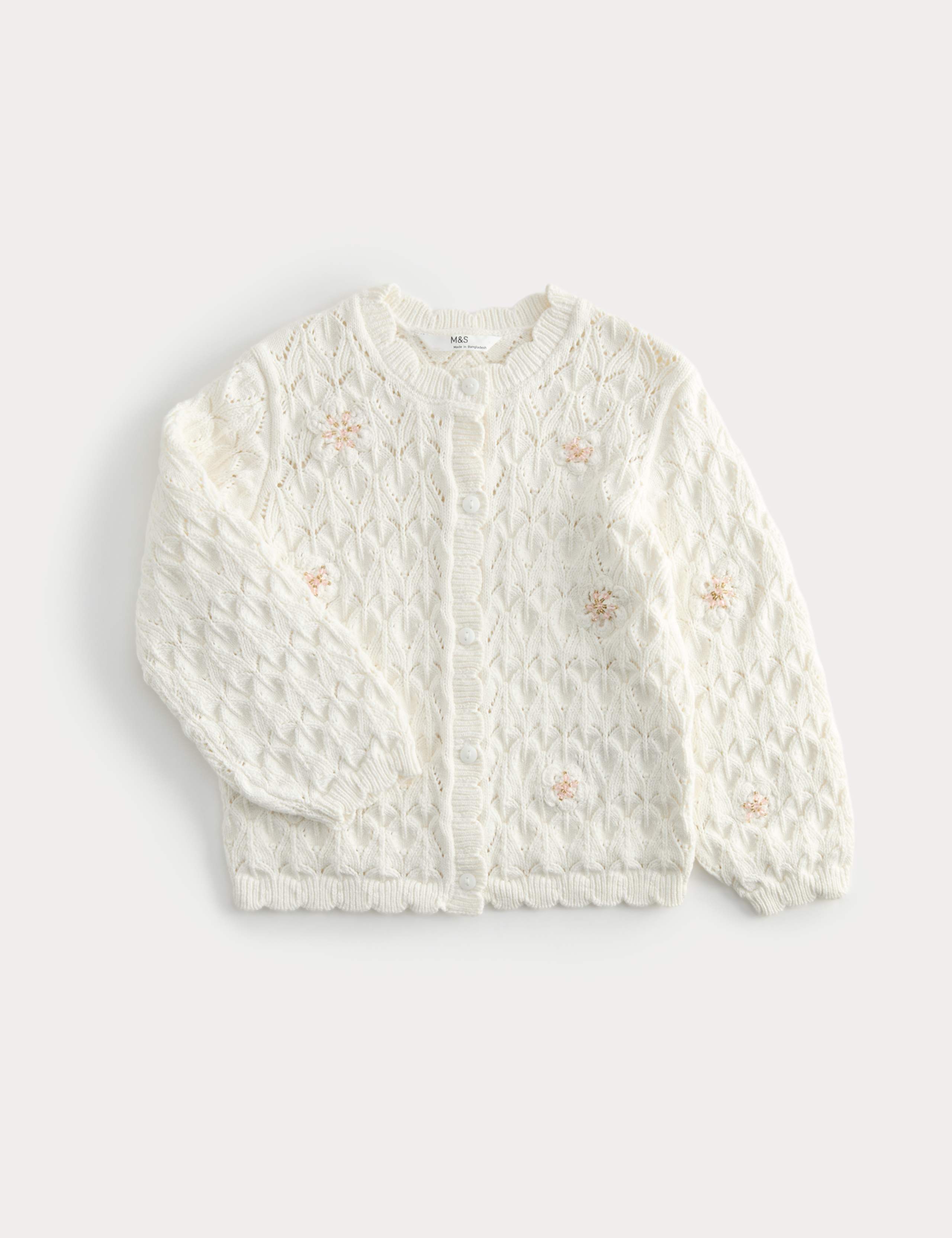 Cotton Rich Floral Cardigan (4-10 Yrs)