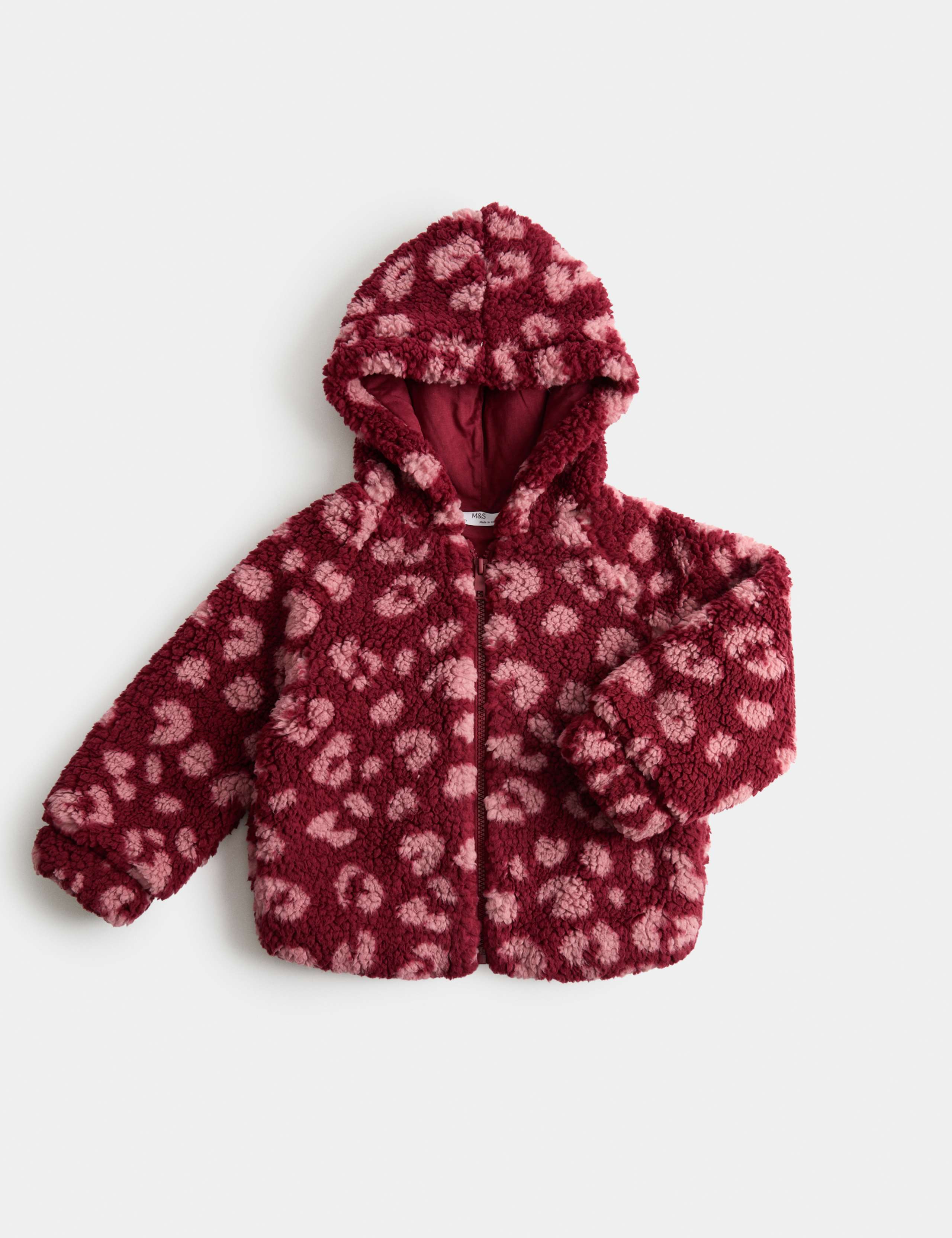 Animal Print Borg Jacket (2-10 Yrs)