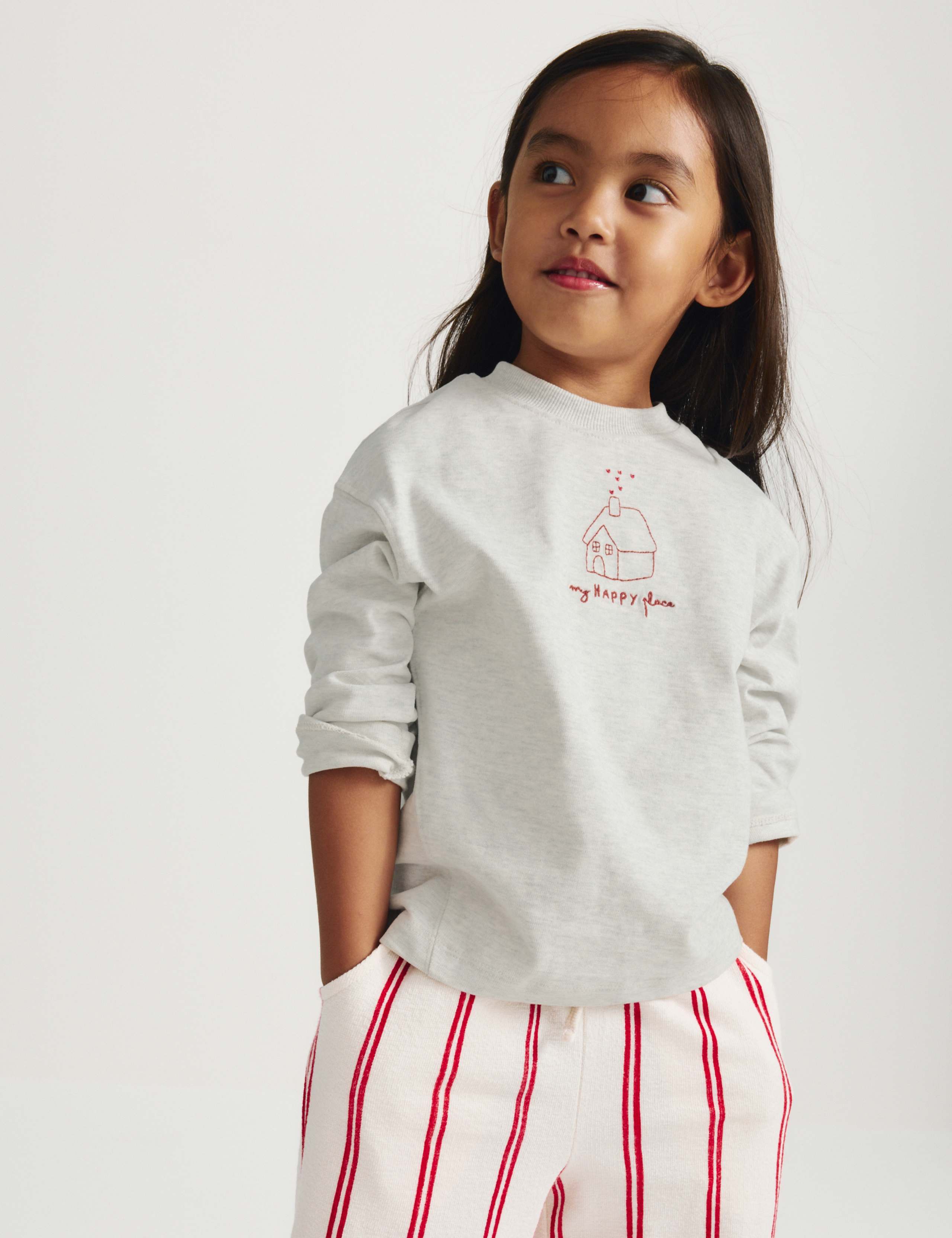 Pure Cotton Embroidered Top (2-8 Yrs)