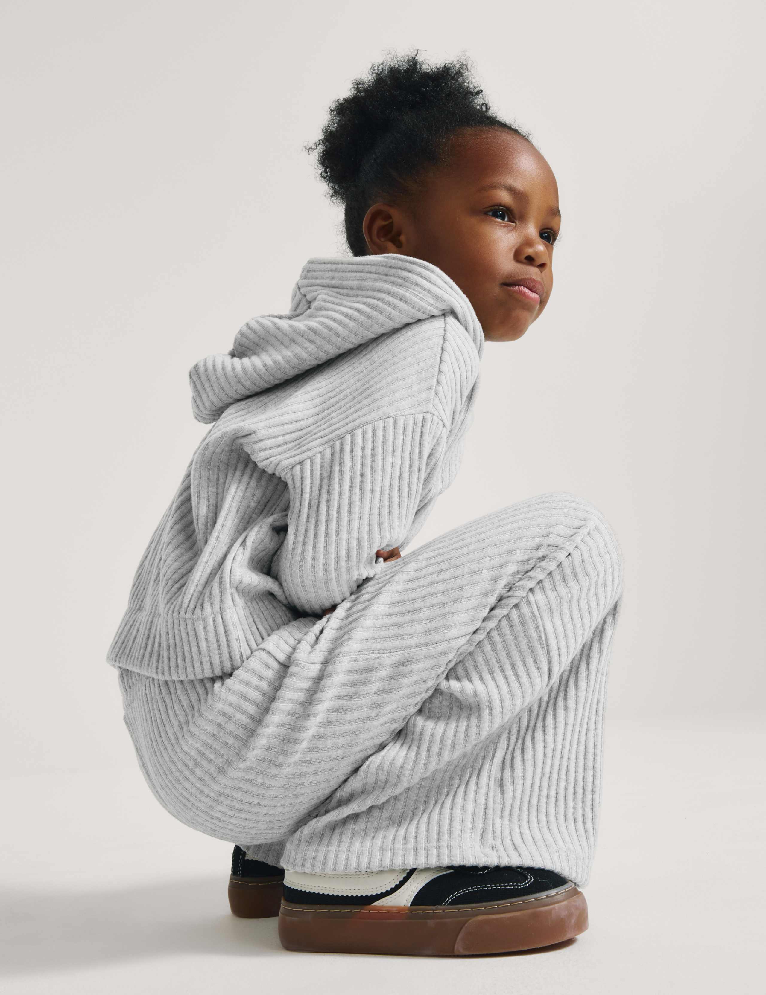 2 Piece Cosy Ribbed Hooded Outfit (2-10 Yrs)