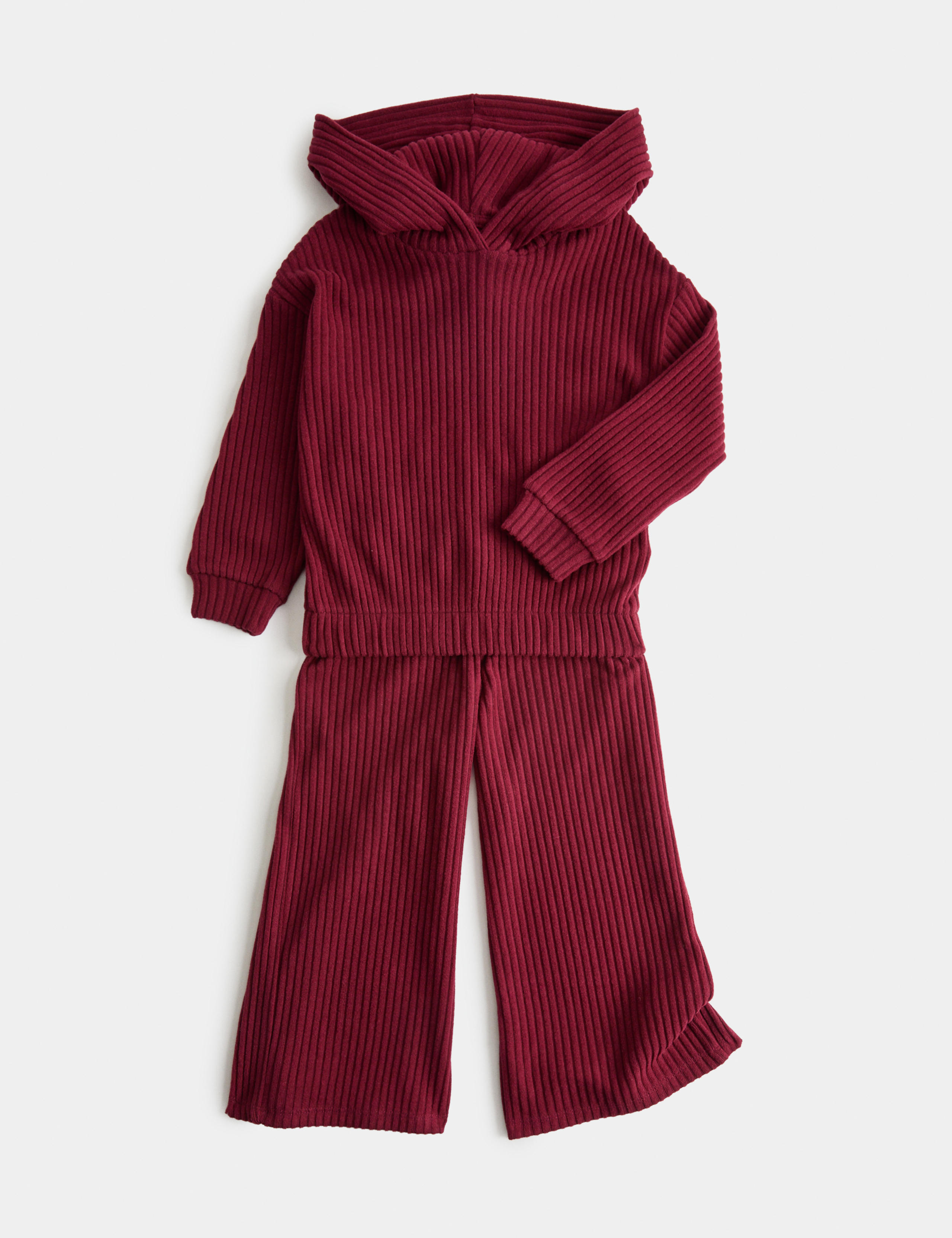 2 Piece Cosy Ribbed Hooded Outfit (2-10 Yrs)