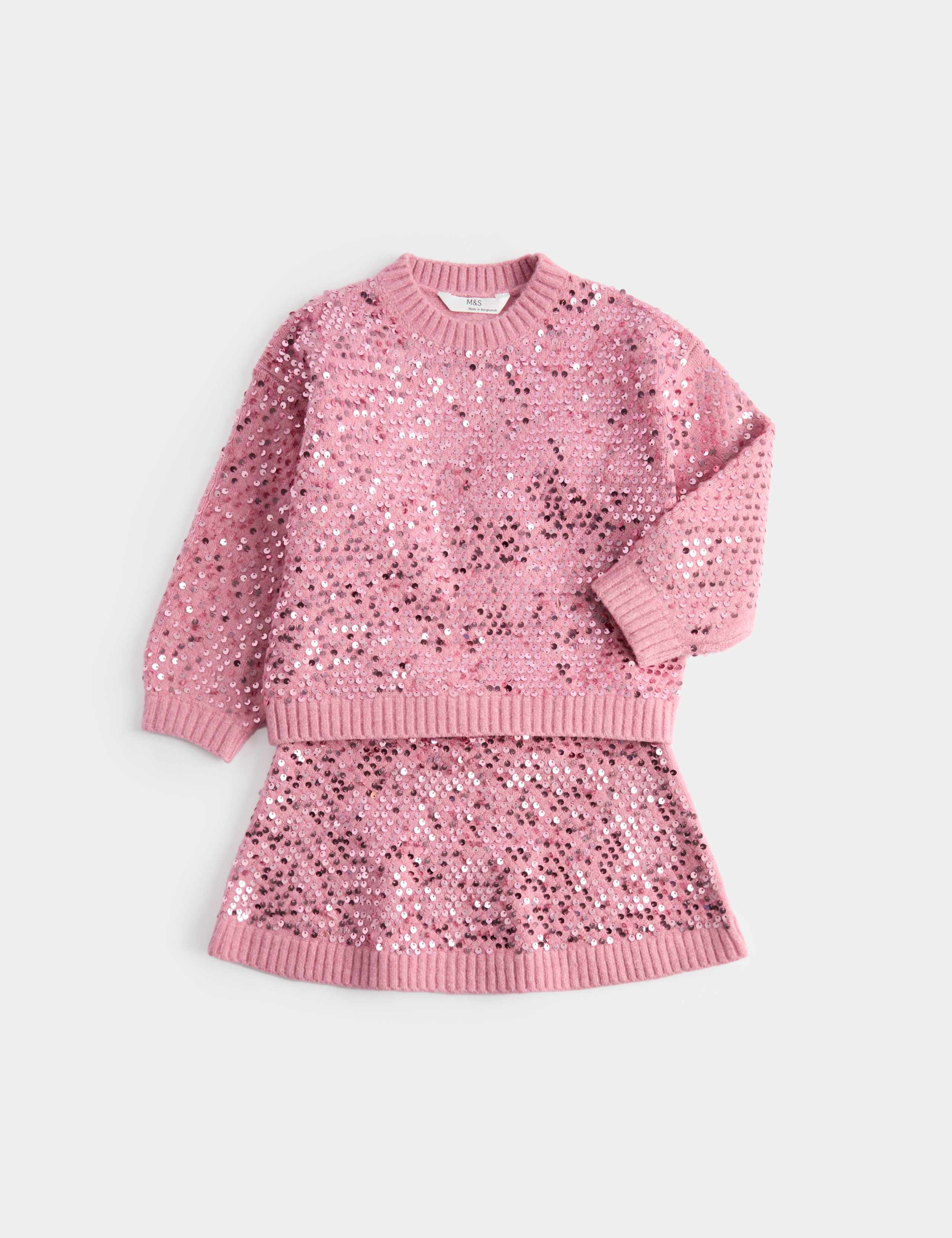 Sequin Knitted Top & Bottom Outfit (2-8 Yrs)
