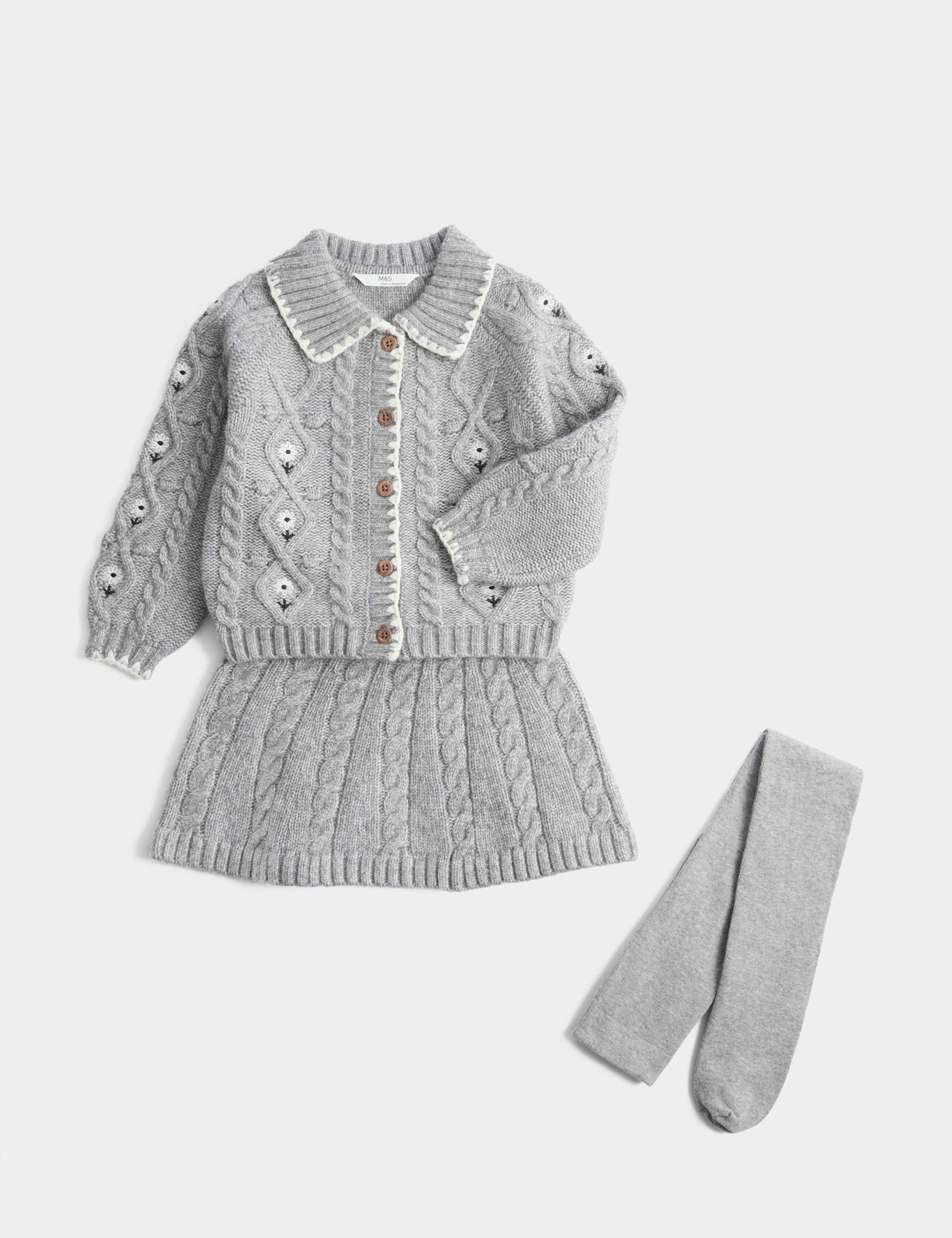 Embroidered Knit Outfit (2-8 Yrs)