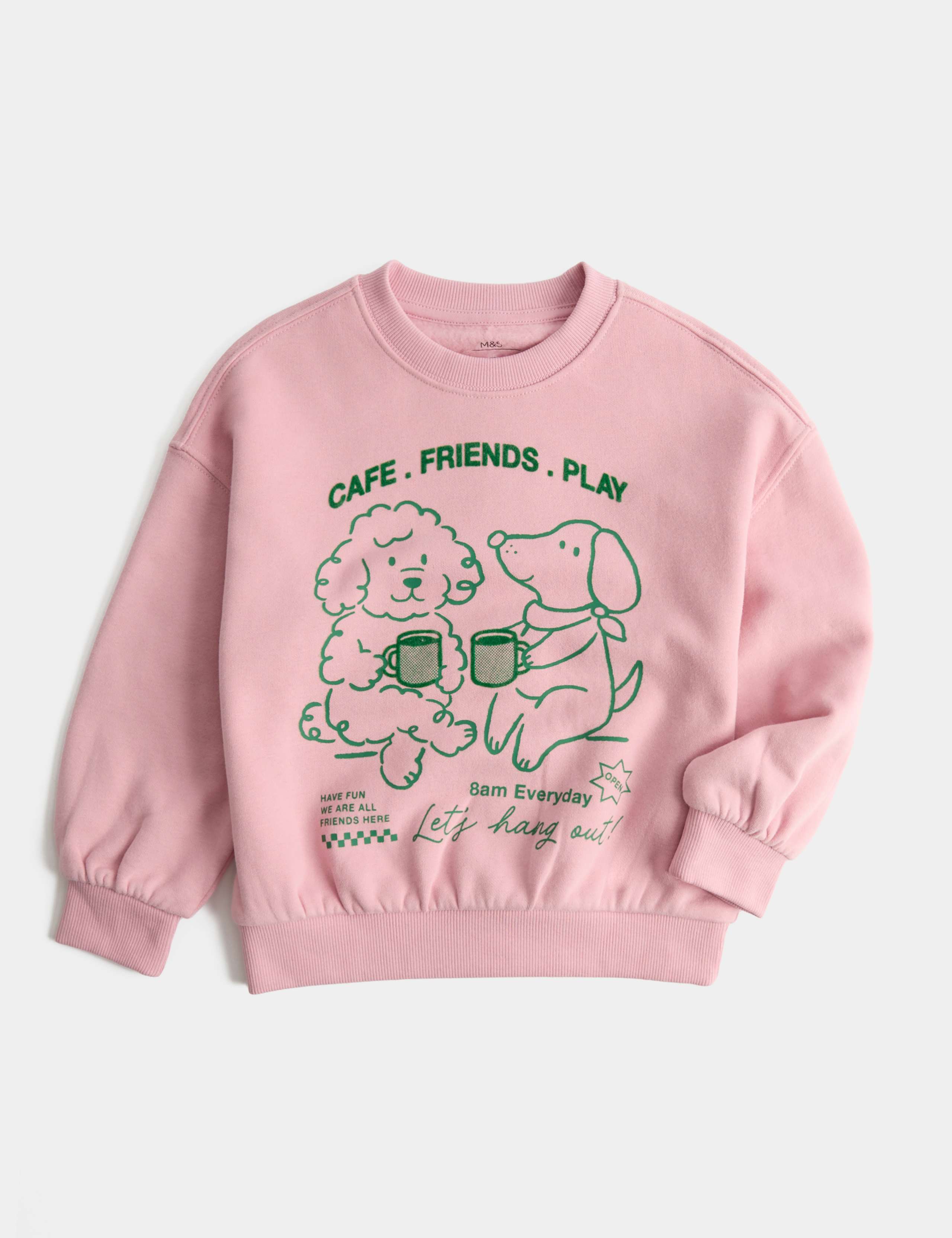 Cotton Rich Cafe Friends Sweatshirt (2-8 Yrs)