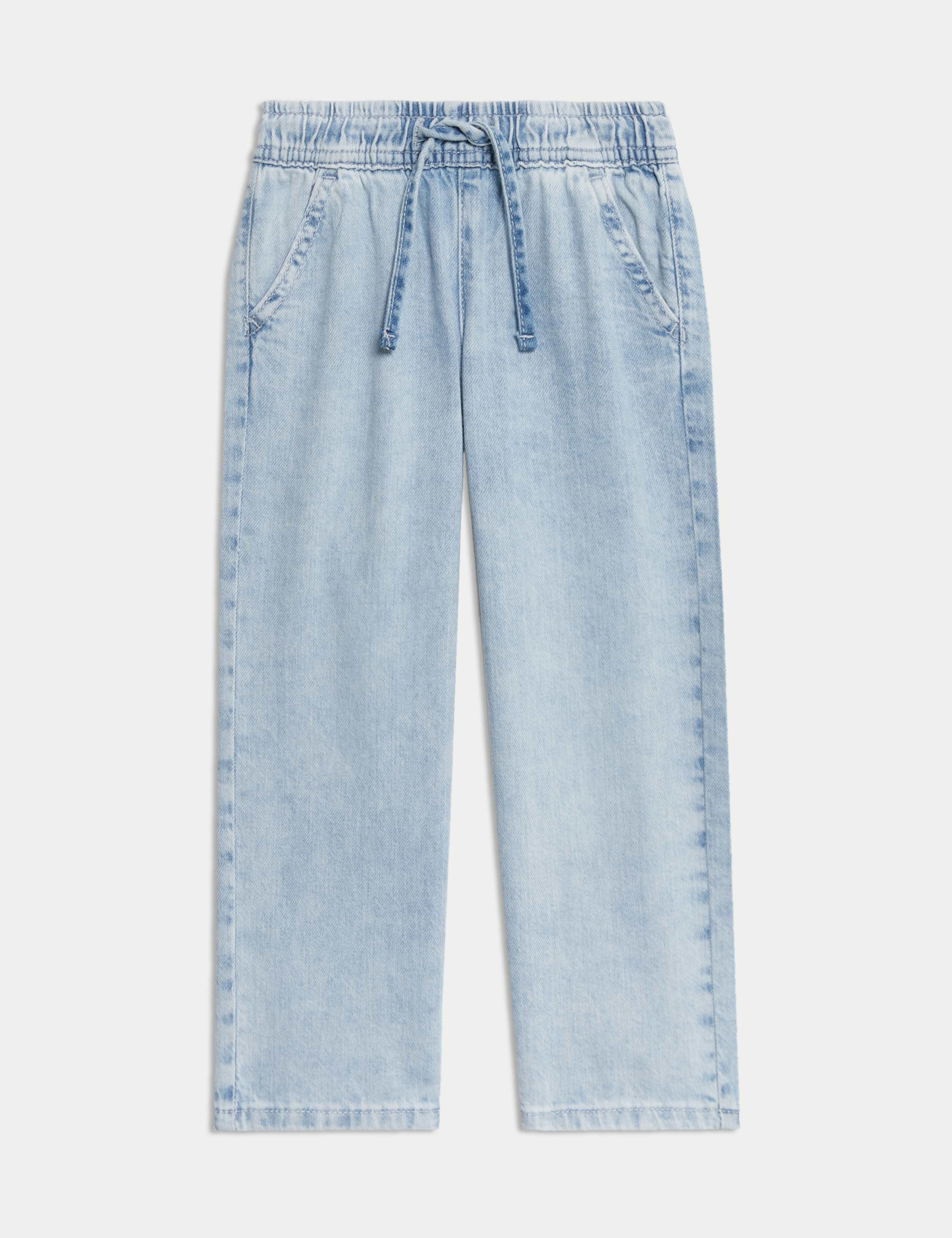 Denim Wide Leg Elasticated Waist Jeans (2-8 Yrs)